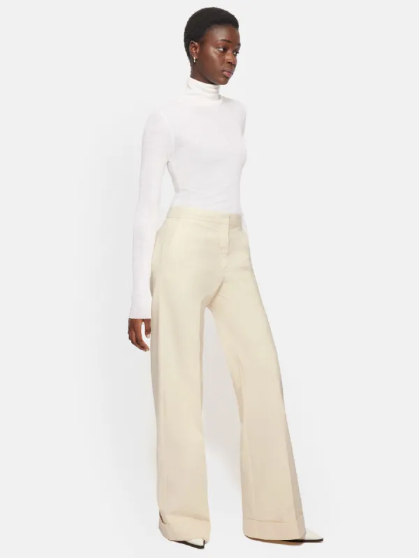 Roksanda Straight Leg Trouser | Cream sold by Jigsaw