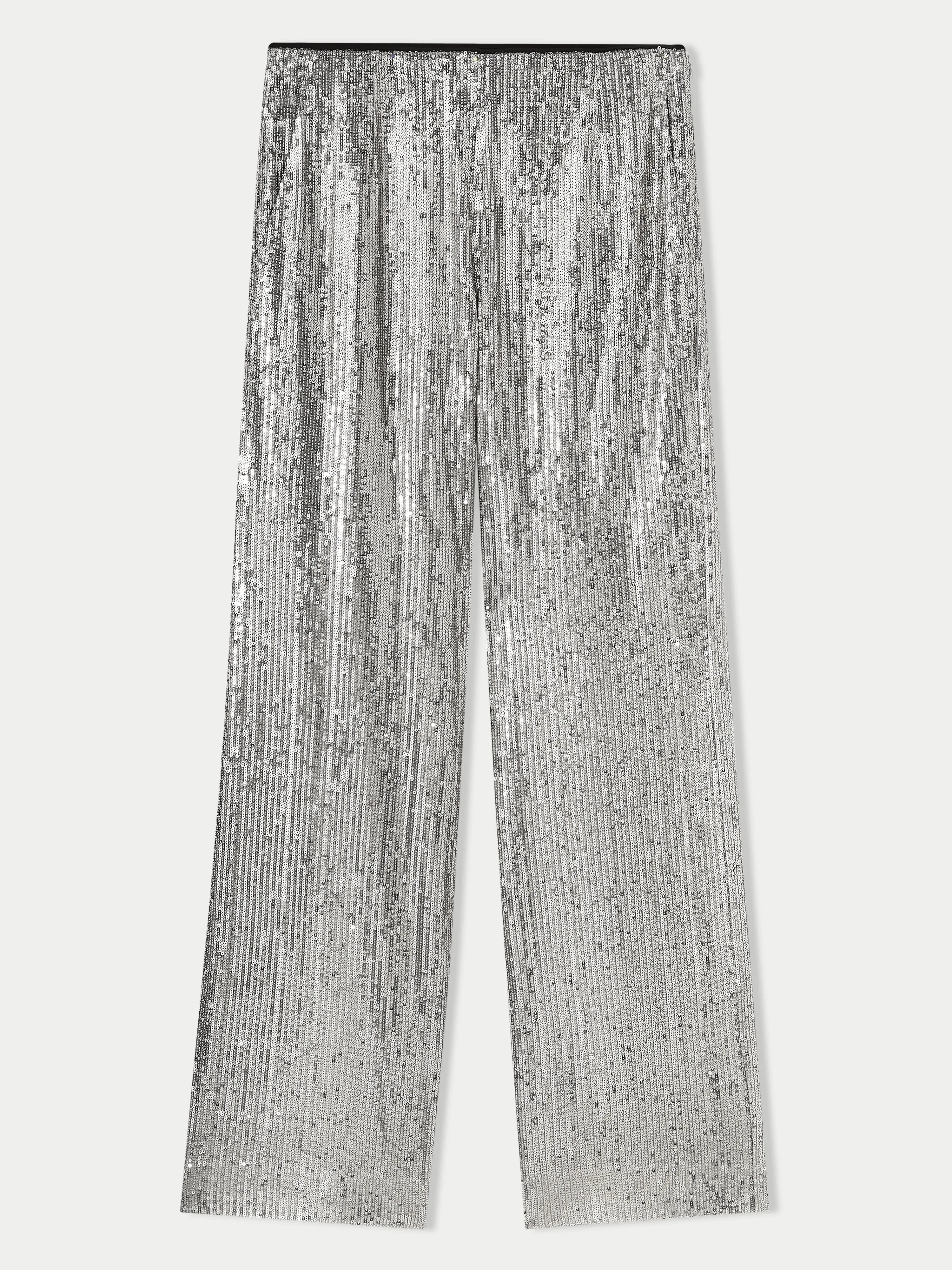 Sequin Palazzo | Pewter sold by Jigsaw product image thumbnail 5
