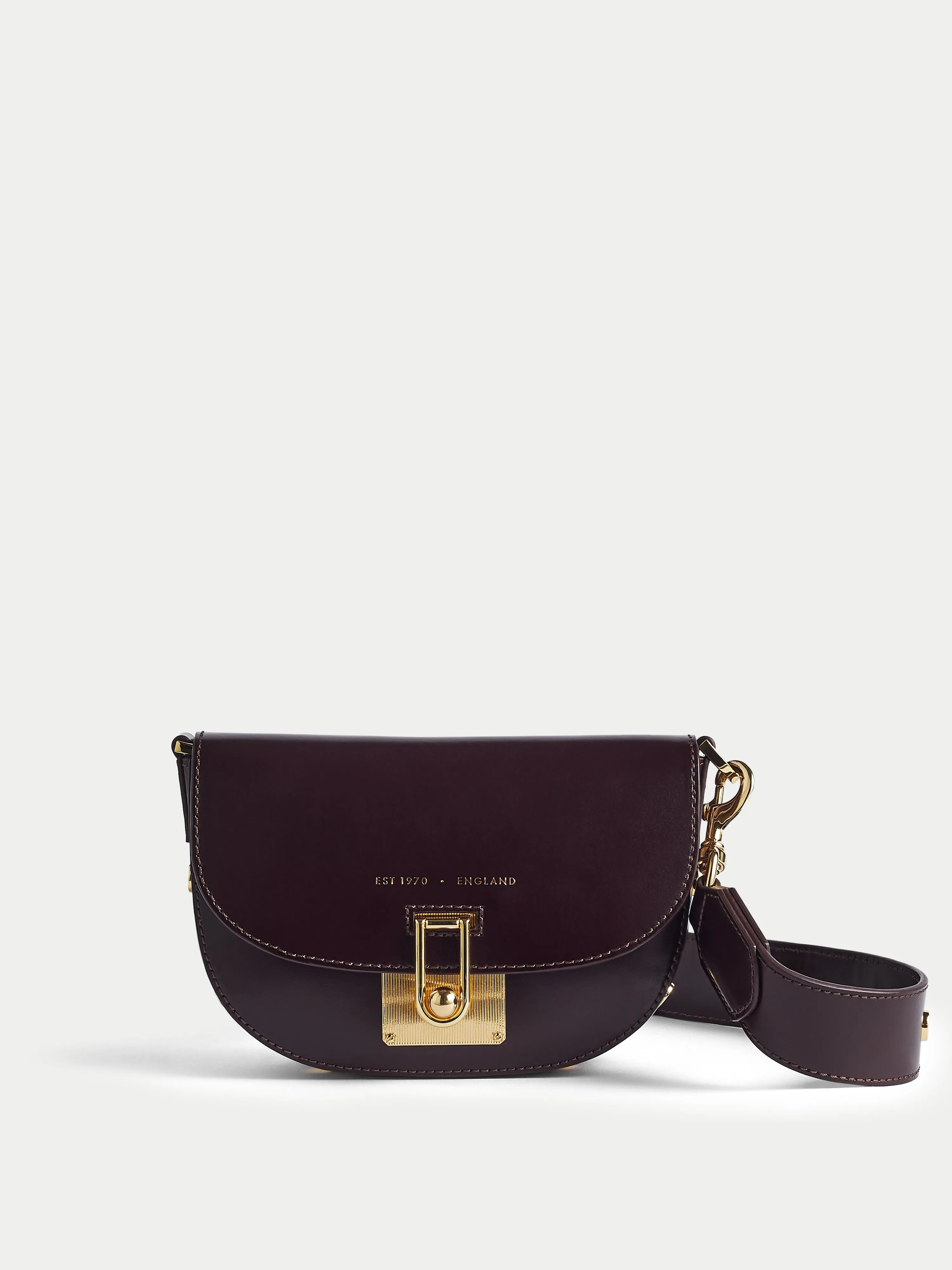 Denbigh Studded Leather Bag | Brown sold by Jigsaw