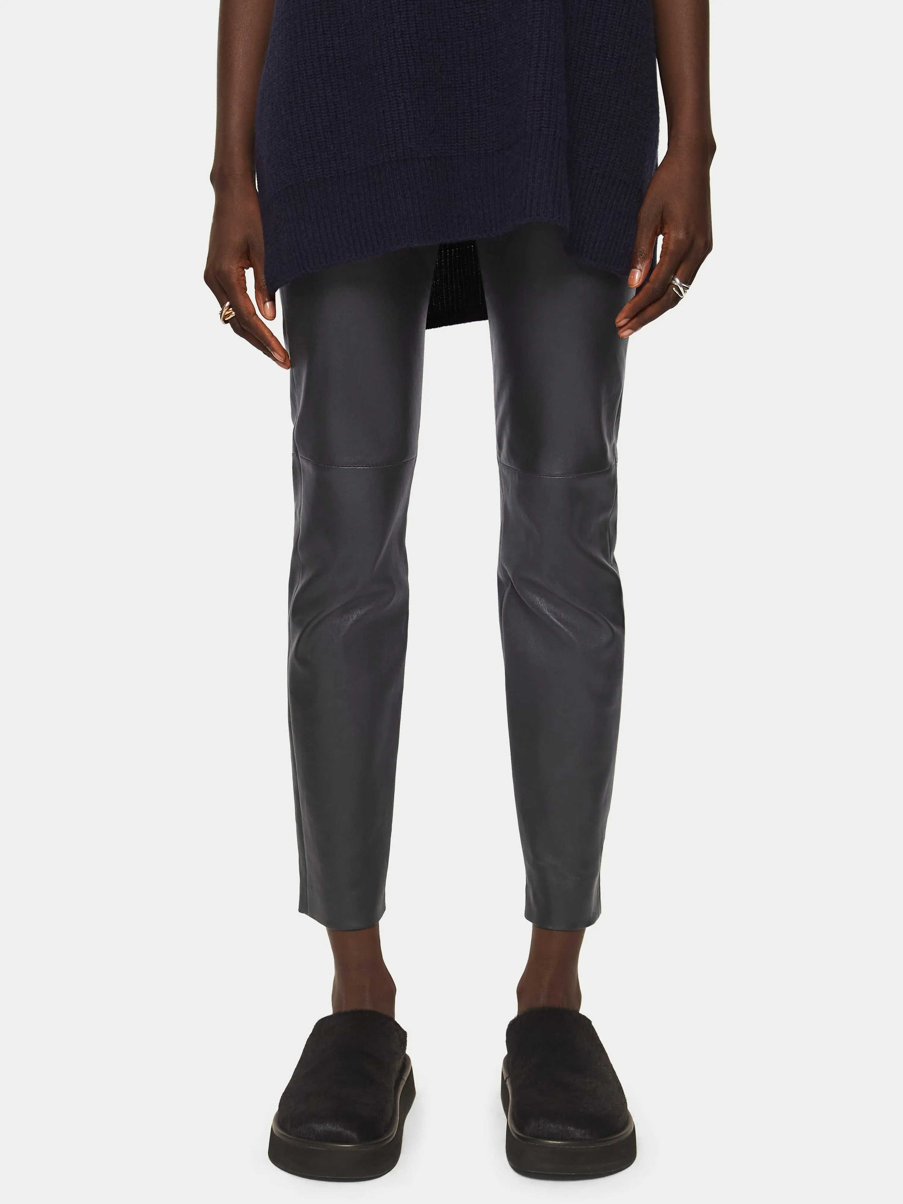 Stretch Leather Legging | Black sold by Jigsaw product image thumbnail 2