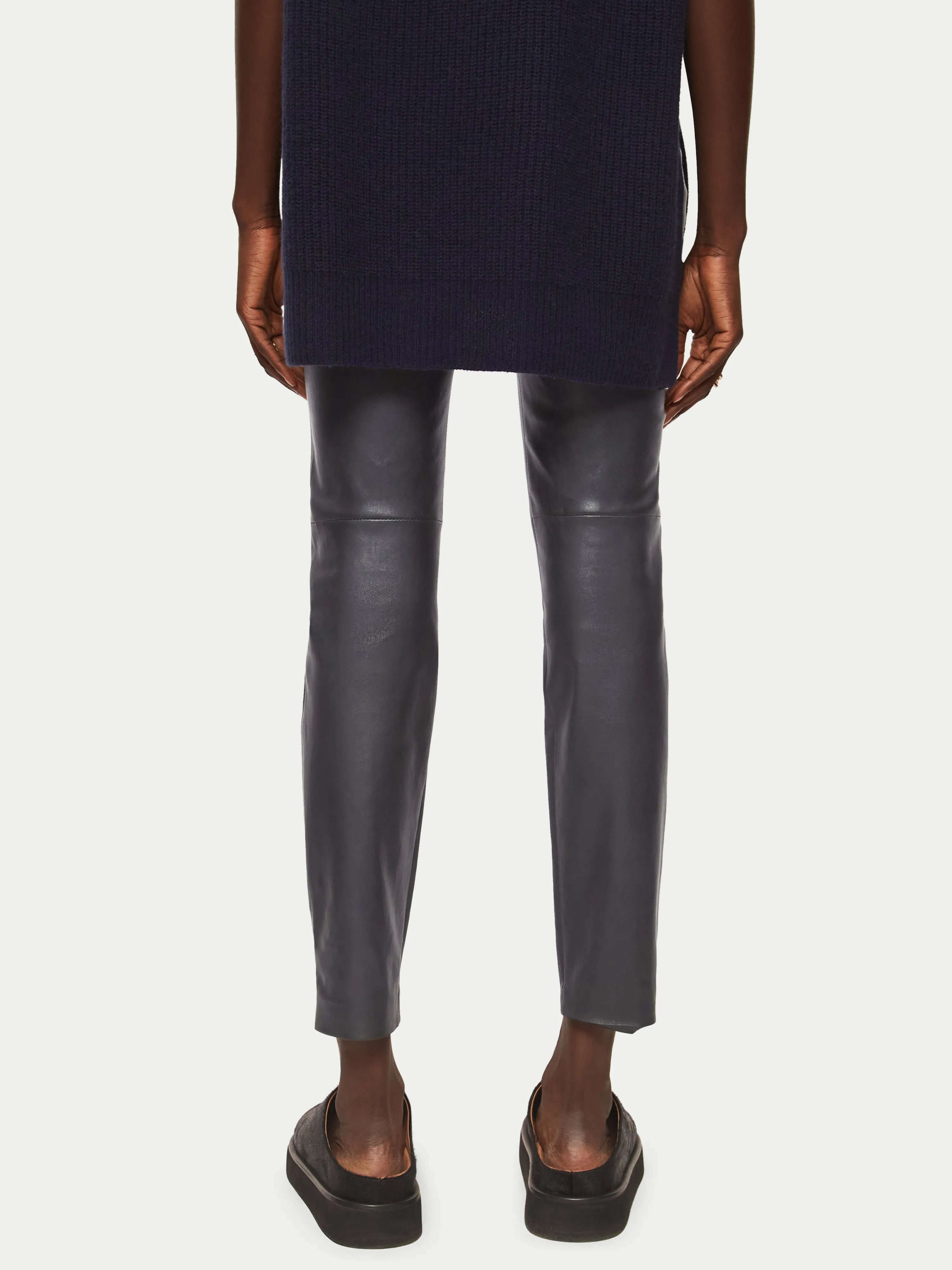 Stretch Leather Legging | Black sold by Jigsaw product image thumbnail 4