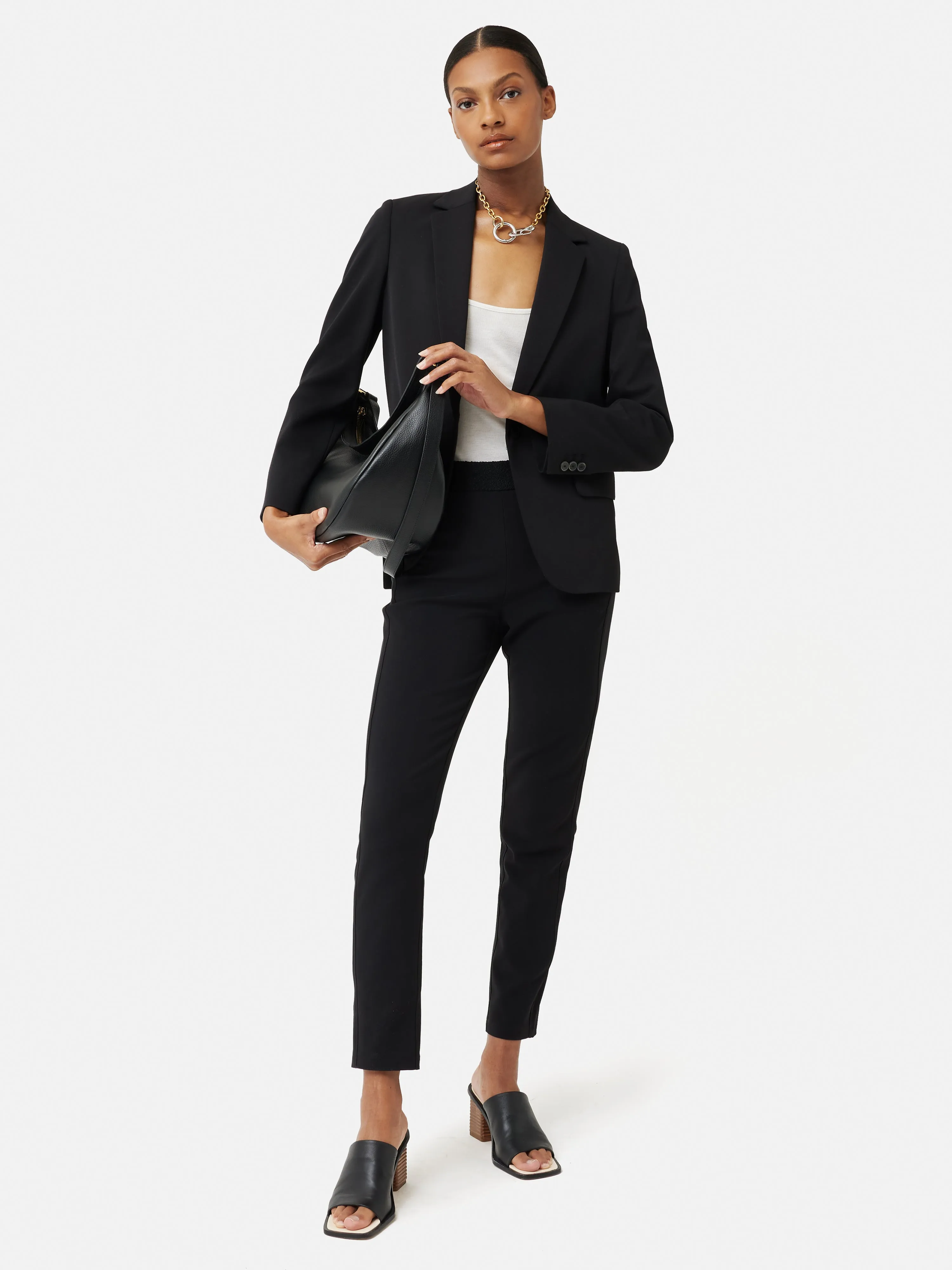 Bi-stretch Tailored Trouser | Black sold by Jigsaw product image thumbnail 3