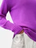Cashmere Relaxed Crew Jumper | Purple sold by Jigsaw
