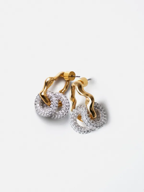 Sparkle Loop Earrings | Gold sold by Jigsaw