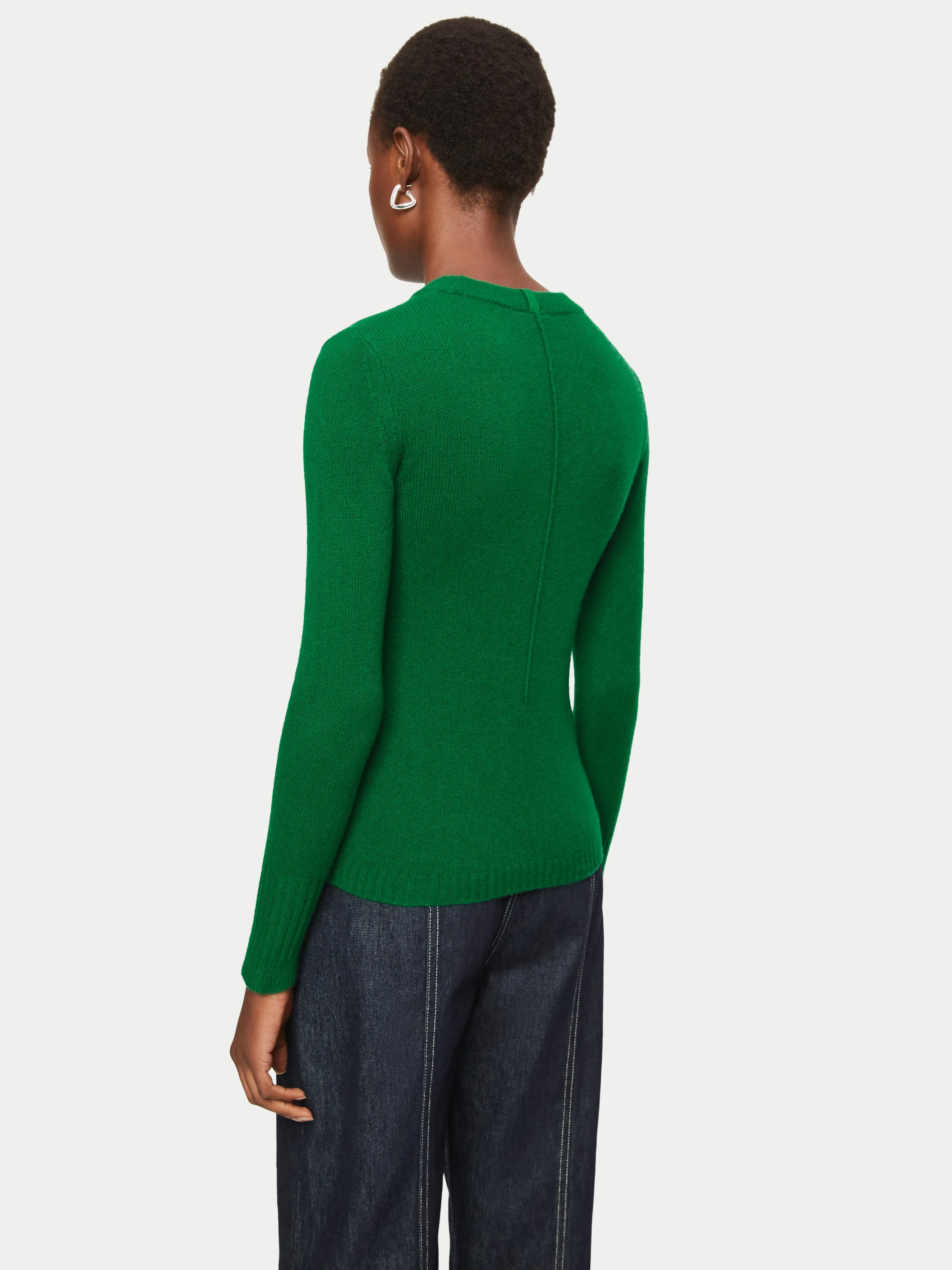 Cloud Cashmere Crew Jumper | Green sold by Jigsaw product image thumbnail 4