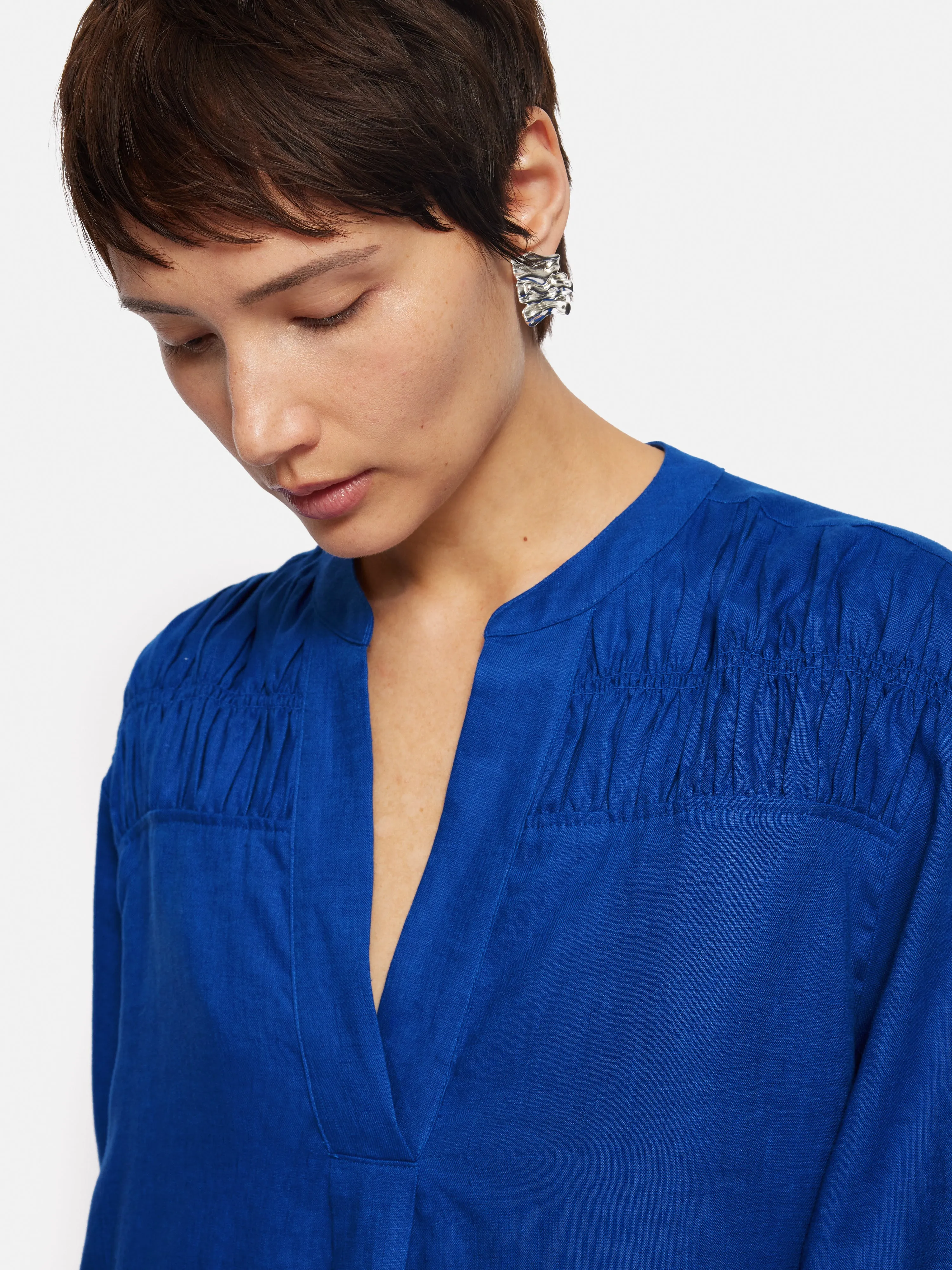 Linen Kaftan Dress | Blue sold by Jigsaw product image thumbnail 2