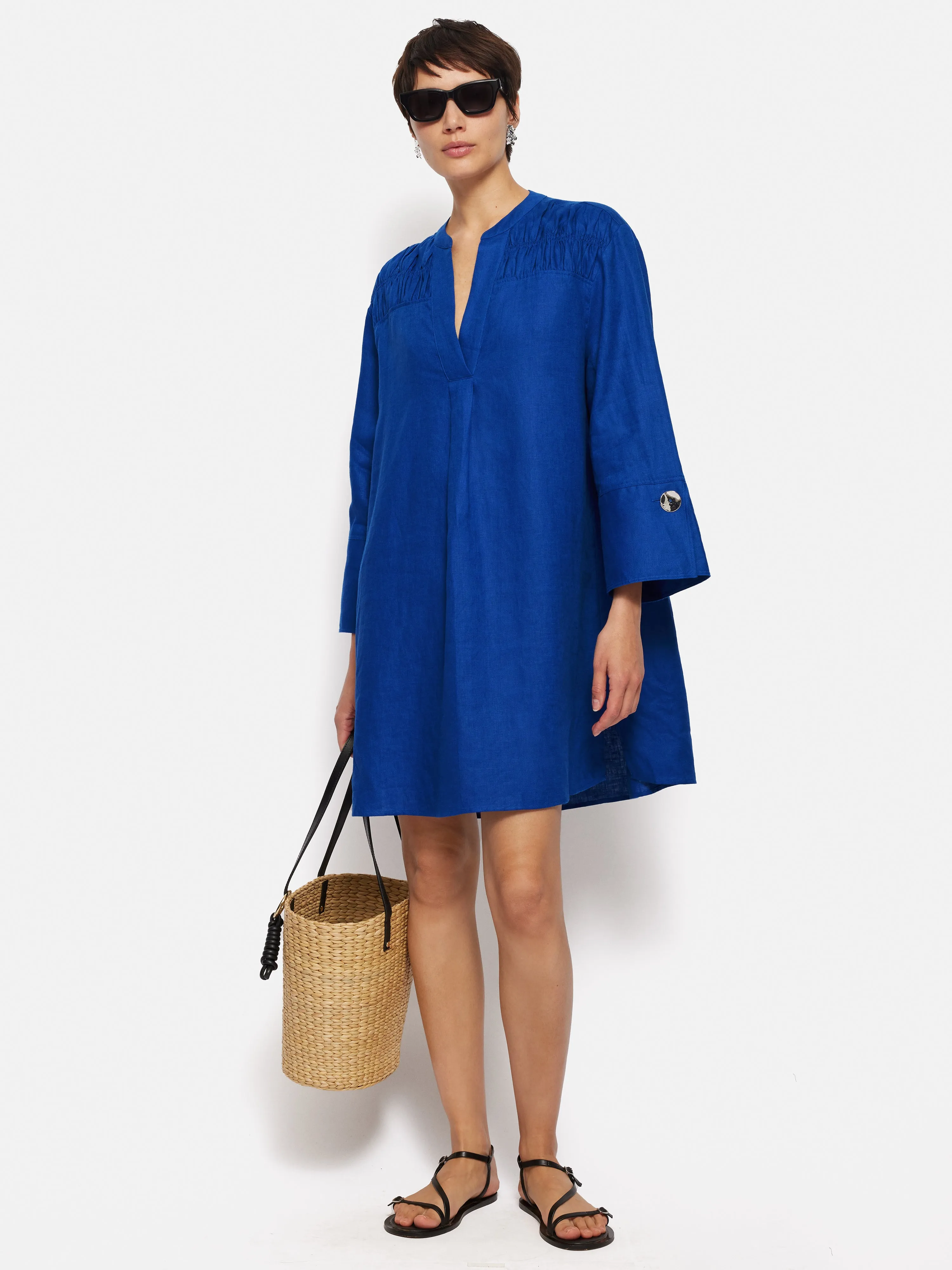 Linen Kaftan Dress | Blue sold by Jigsaw product image thumbnail 5