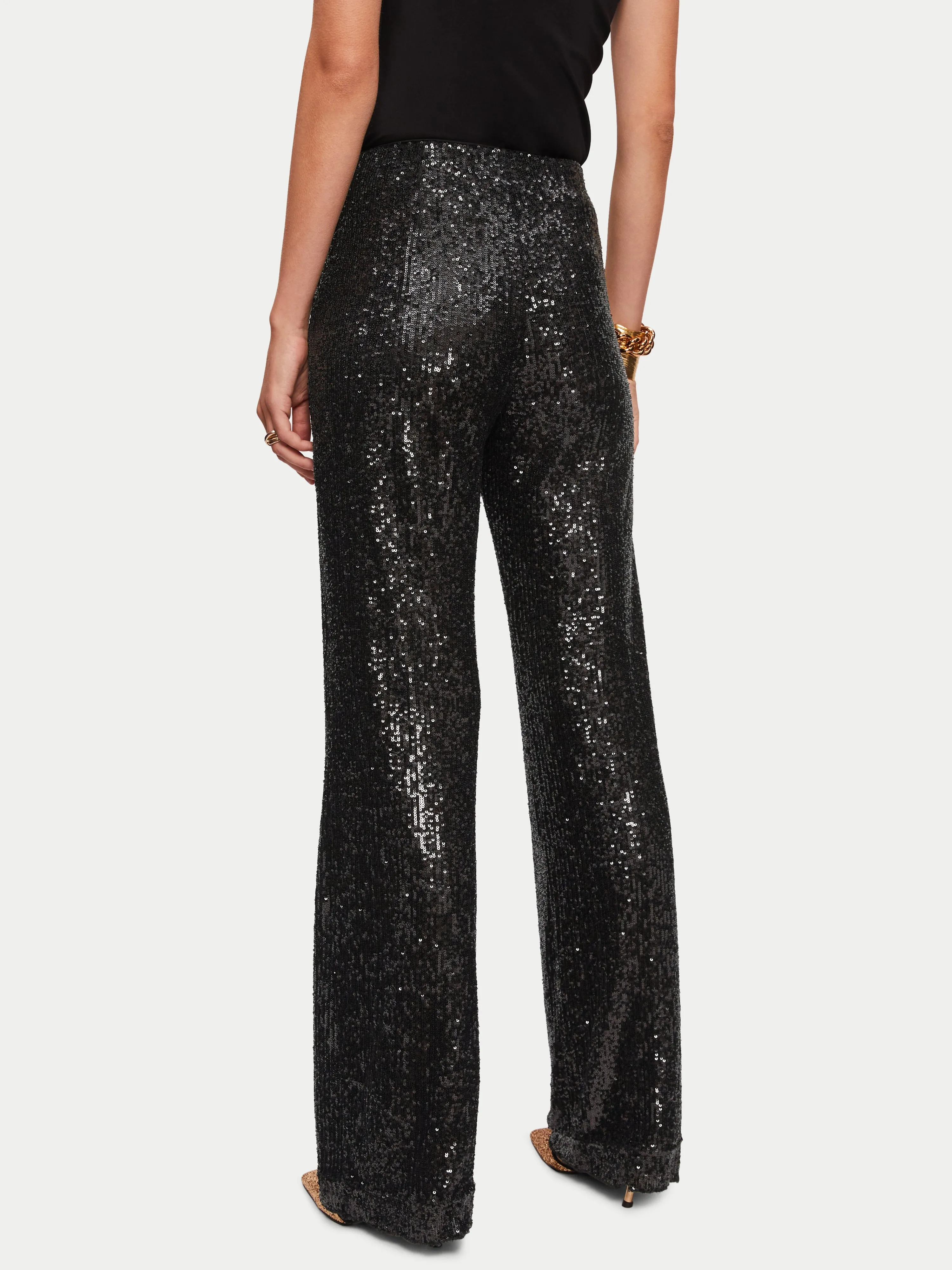 Sequin Palazzo | Black sold by Jigsaw product image thumbnail 5