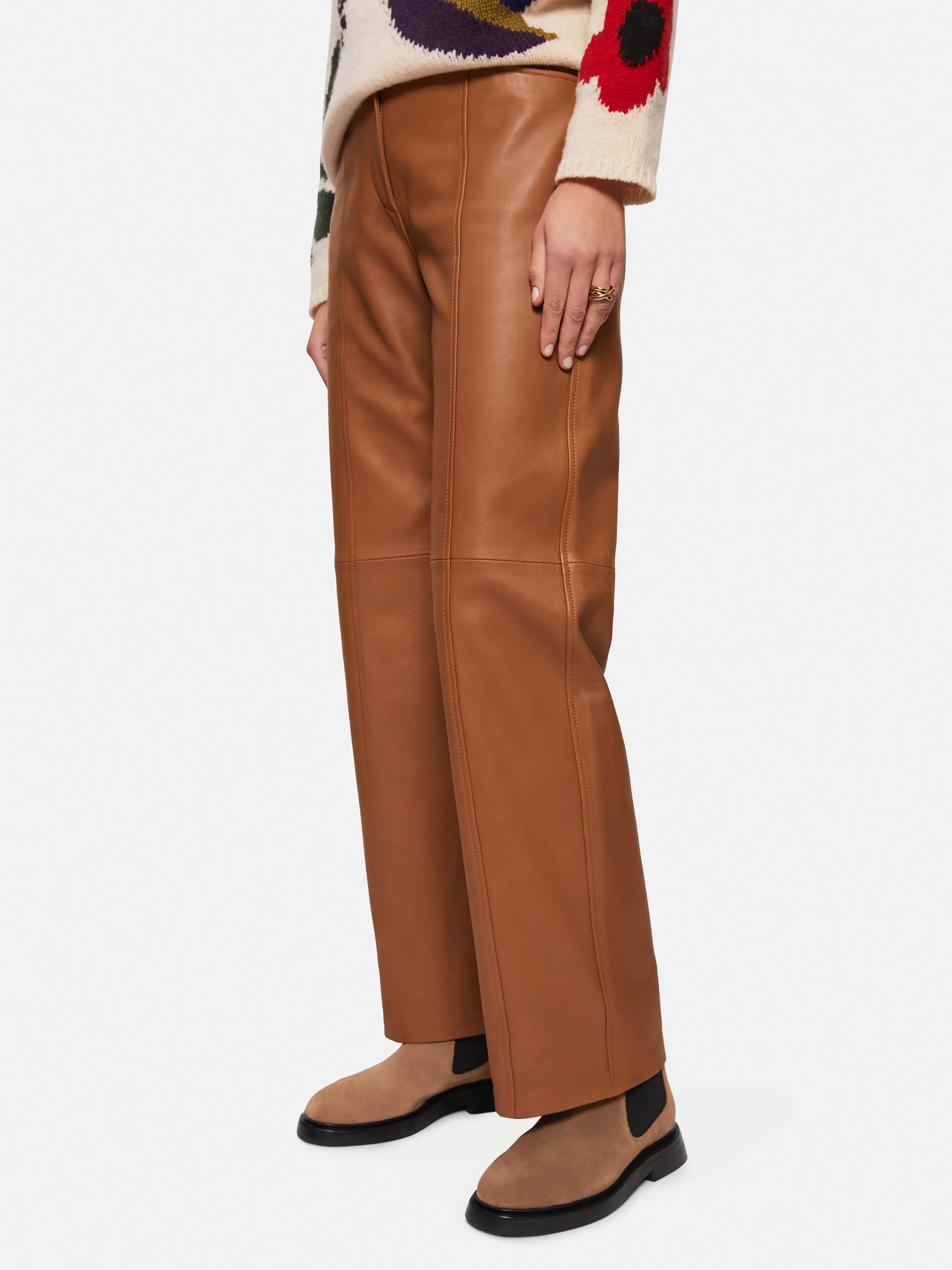 Nuburg Suede Ankle Boot | Brown sold by Jigsaw product image thumbnail 2