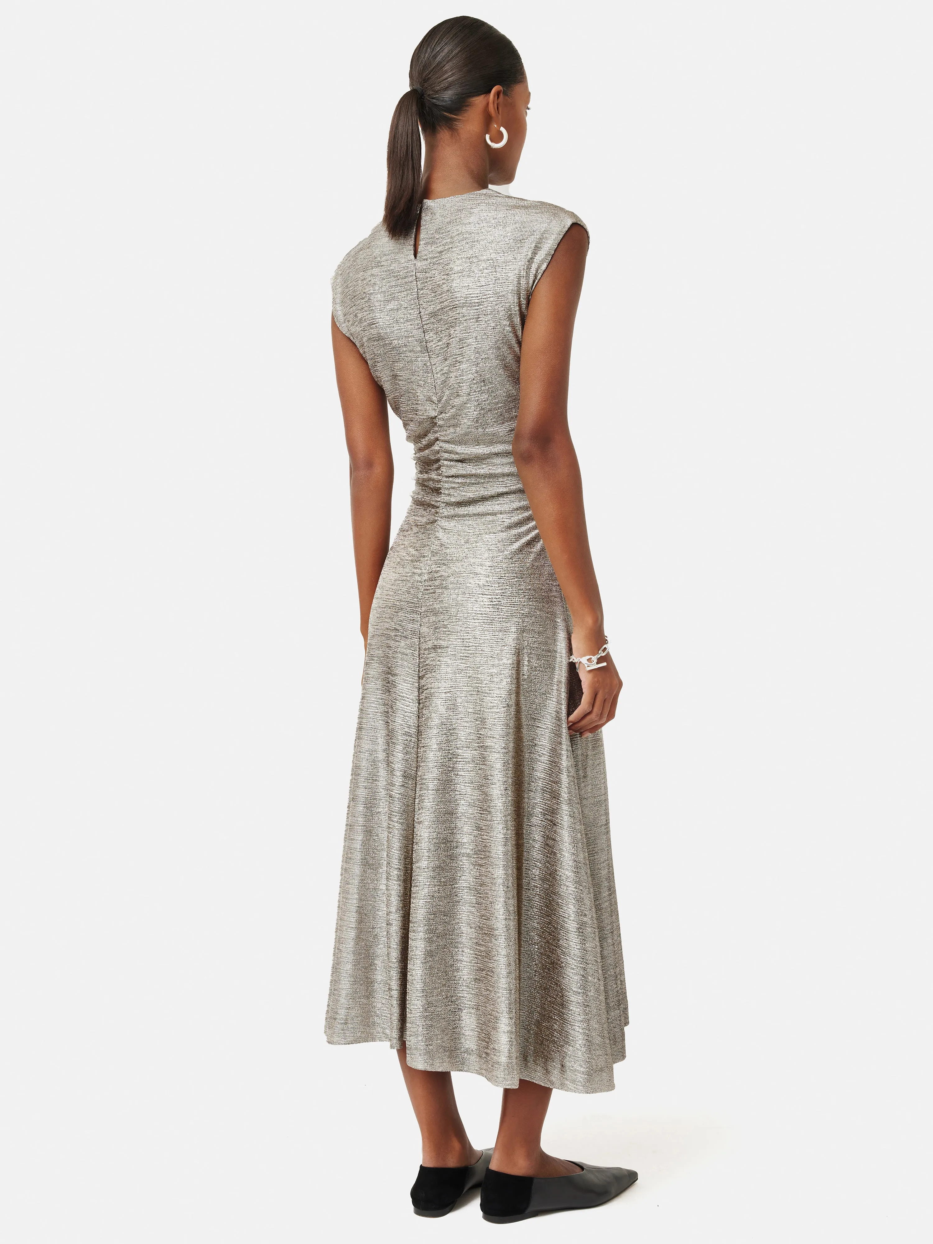 Sparkle Jersey Dress | Gold sold by Jigsaw product image thumbnail 4