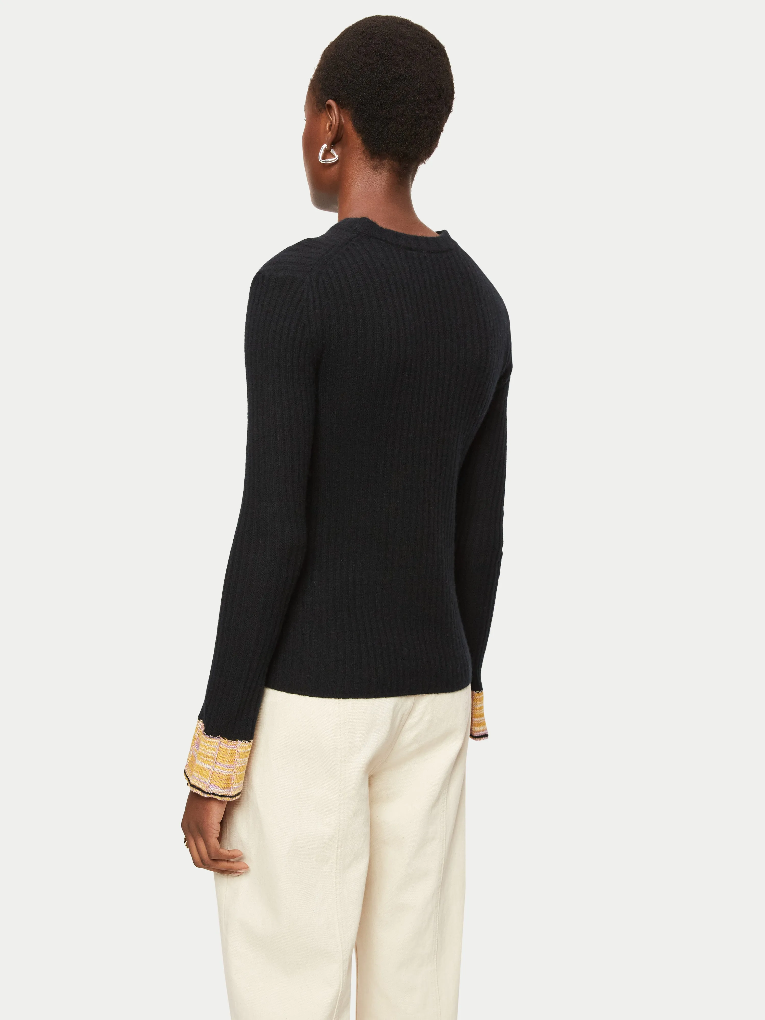 Merino Cashmere Crew Jumper | Black sold by Jigsaw product image thumbnail 5