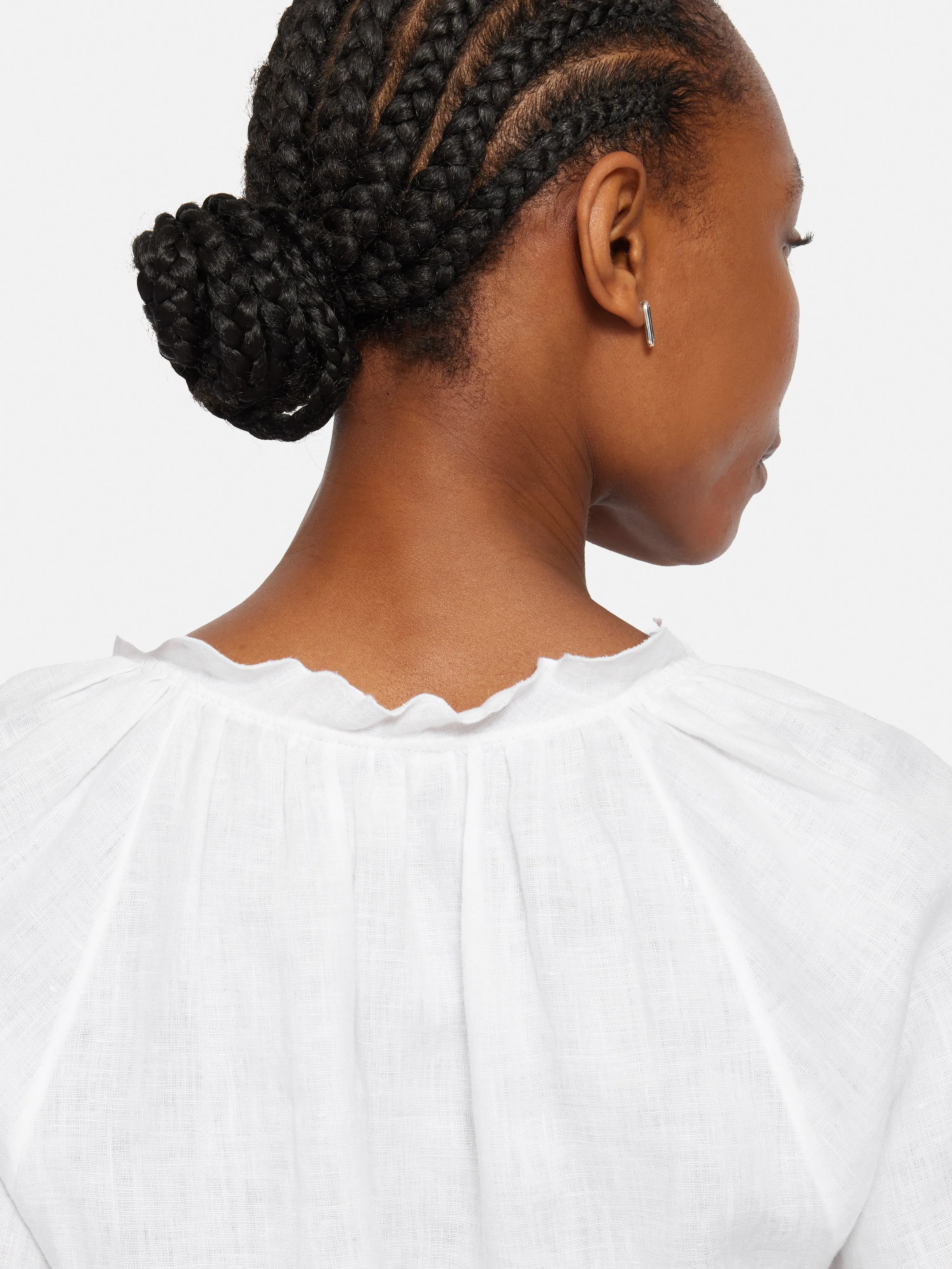 Light Linen Shell Top | White sold by Jigsaw product image thumbnail 4