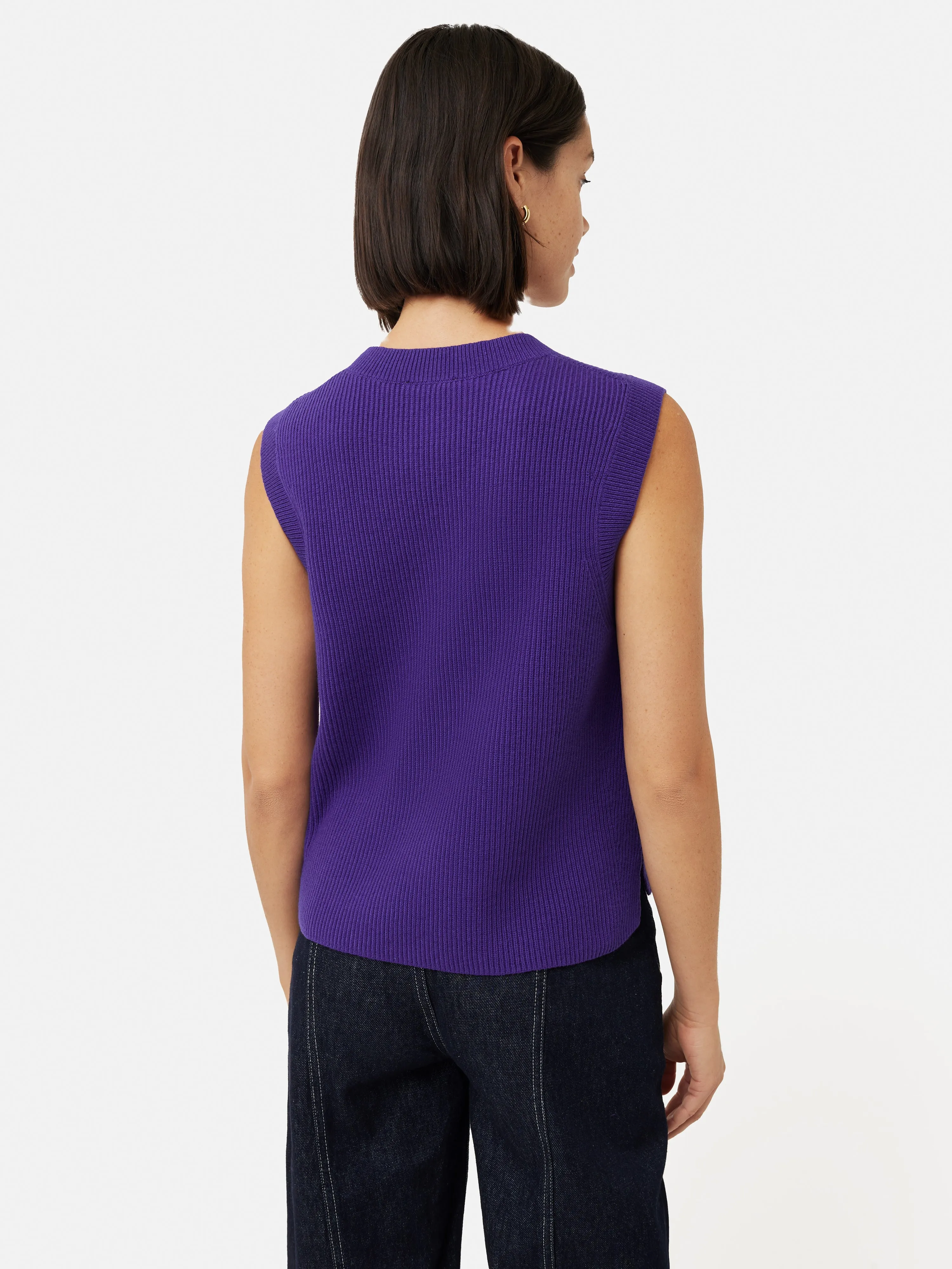 Cotton Blend Crew Tank | Purple sold by Jigsaw product image thumbnail 5