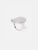 Hammered Disc Ring | Silver sold by Jigsaw