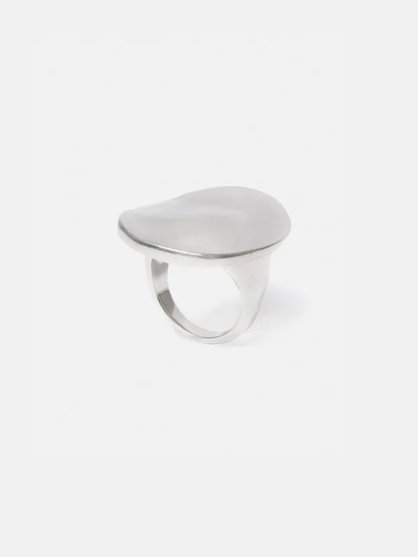Hammered Disc Ring | Silver sold by Jigsaw