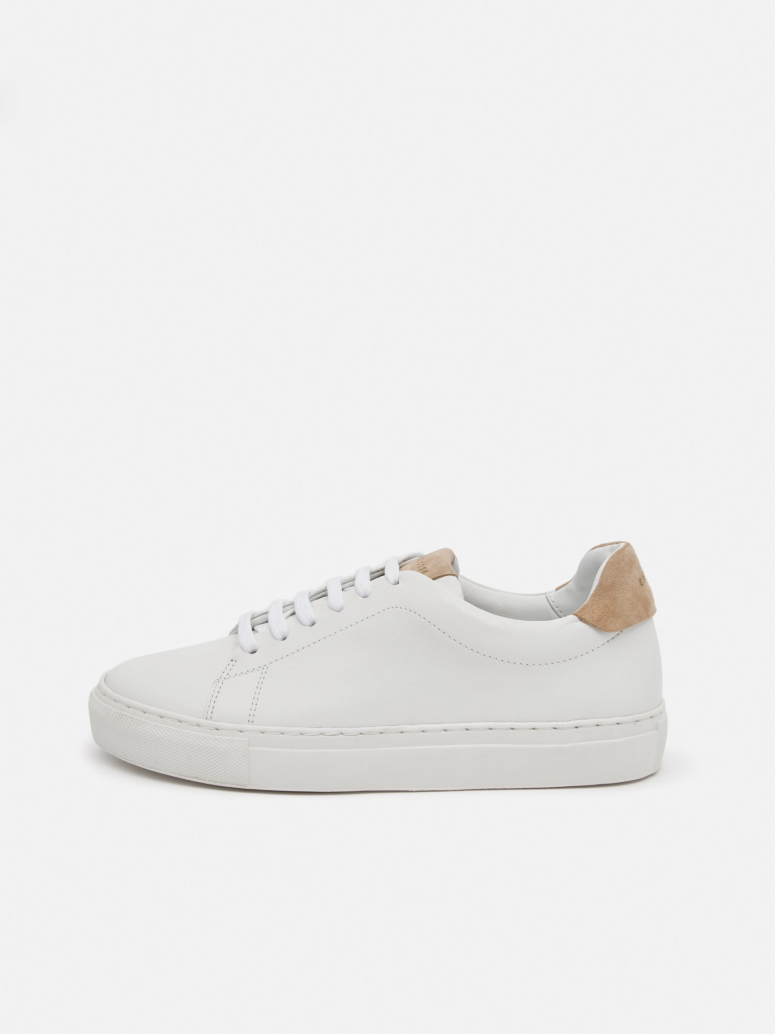 Miah Leather Trainer | White sold by Jigsaw
