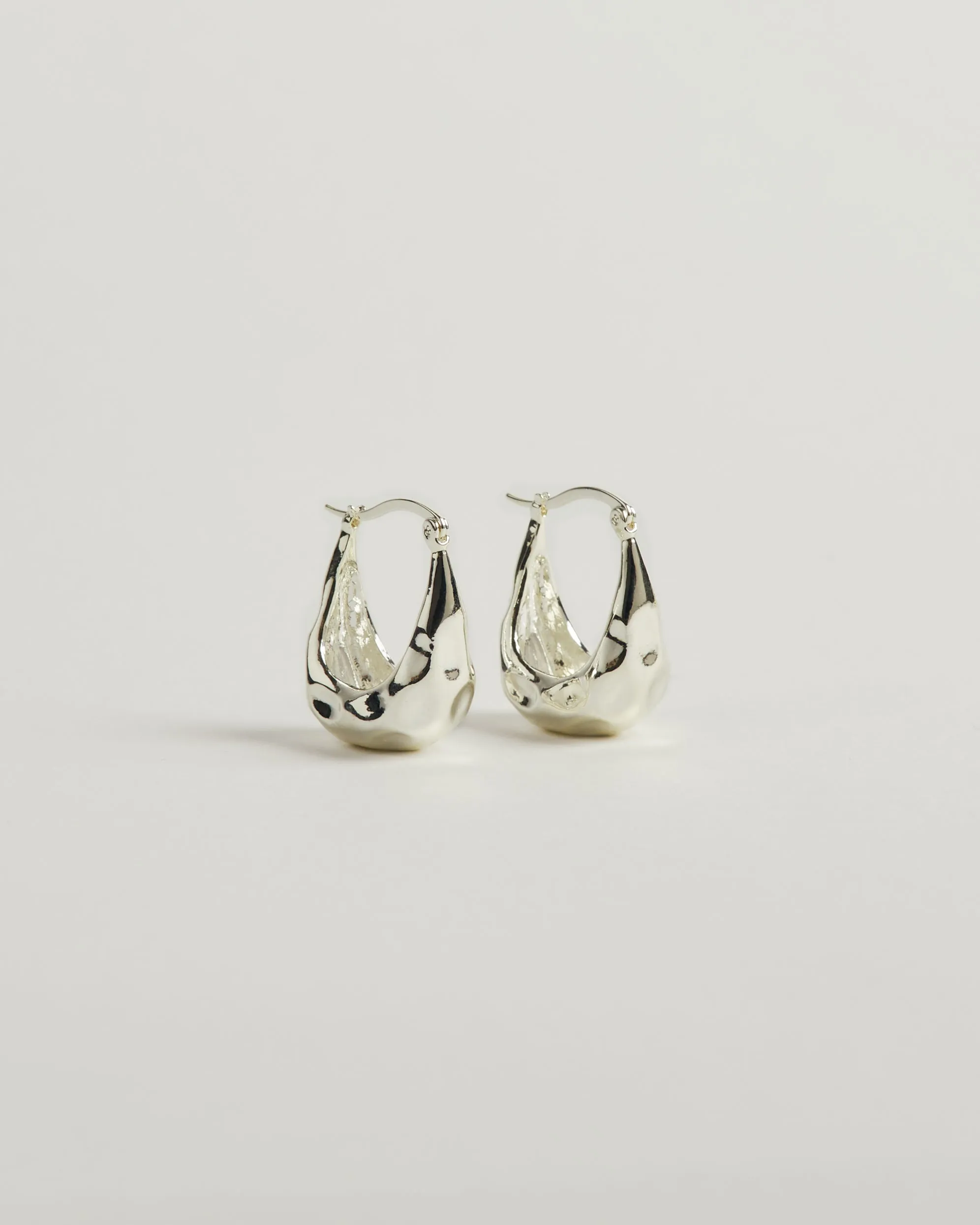 Hammered Hoop | Silver sold by Jigsaw