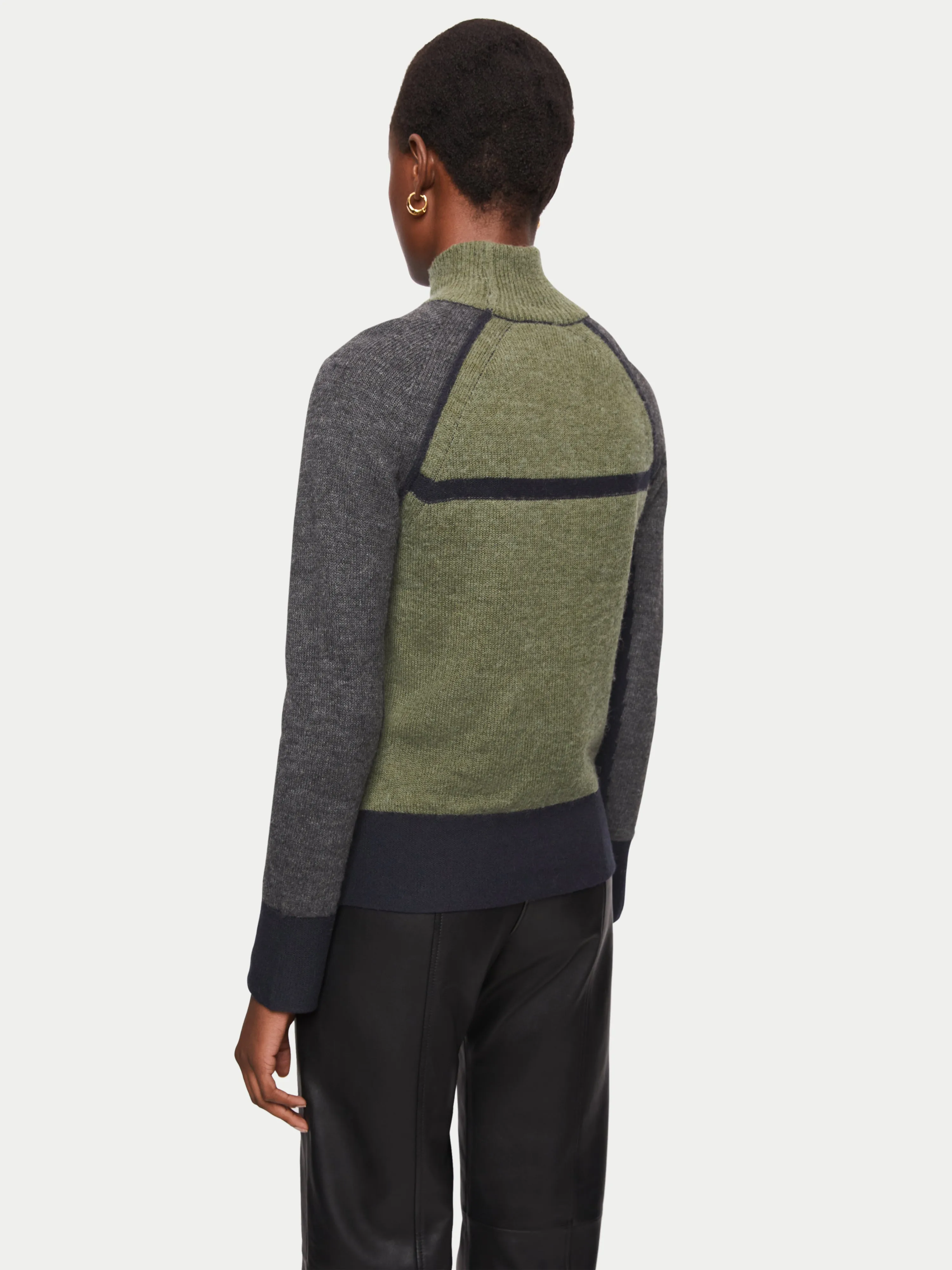 Merino Alpaca Blend Jumper | Green sold by Jigsaw product image thumbnail 5