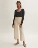 Anderby Rib Scoop Neck Long Sleeve Tee | Navy sold by Jigsaw