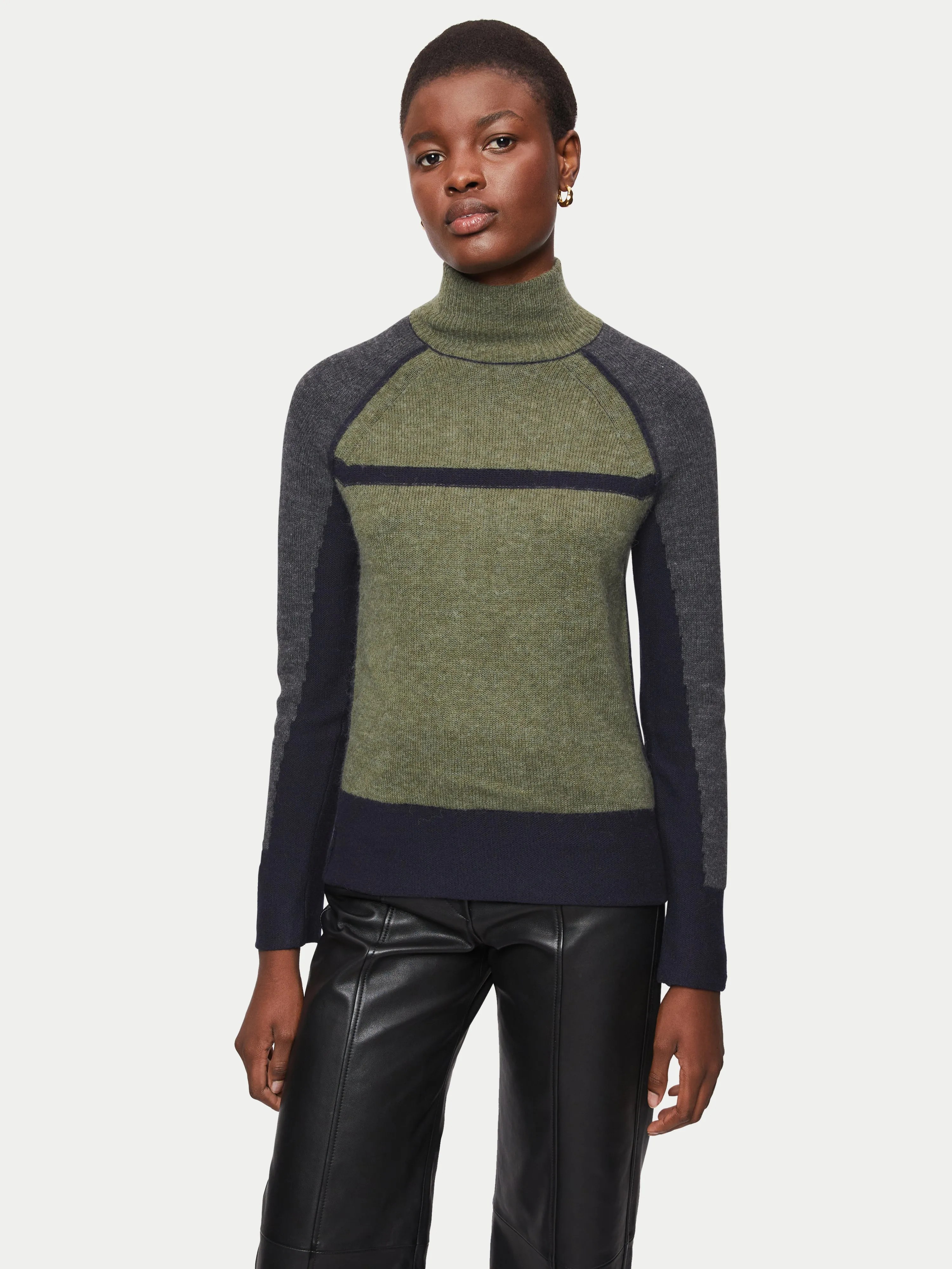 Merino Alpaca Blend Jumper | Green sold by Jigsaw product image thumbnail 4