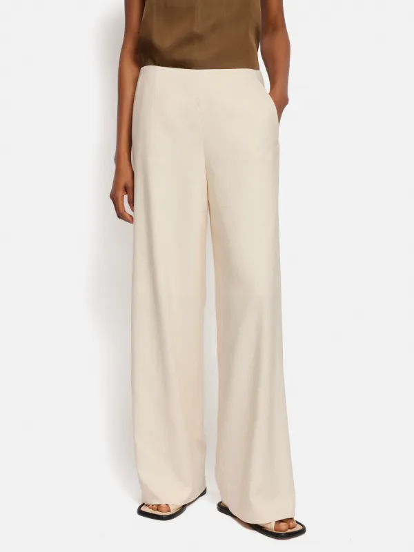 Hopsack Tux Trouser | Cream sold by Jigsaw