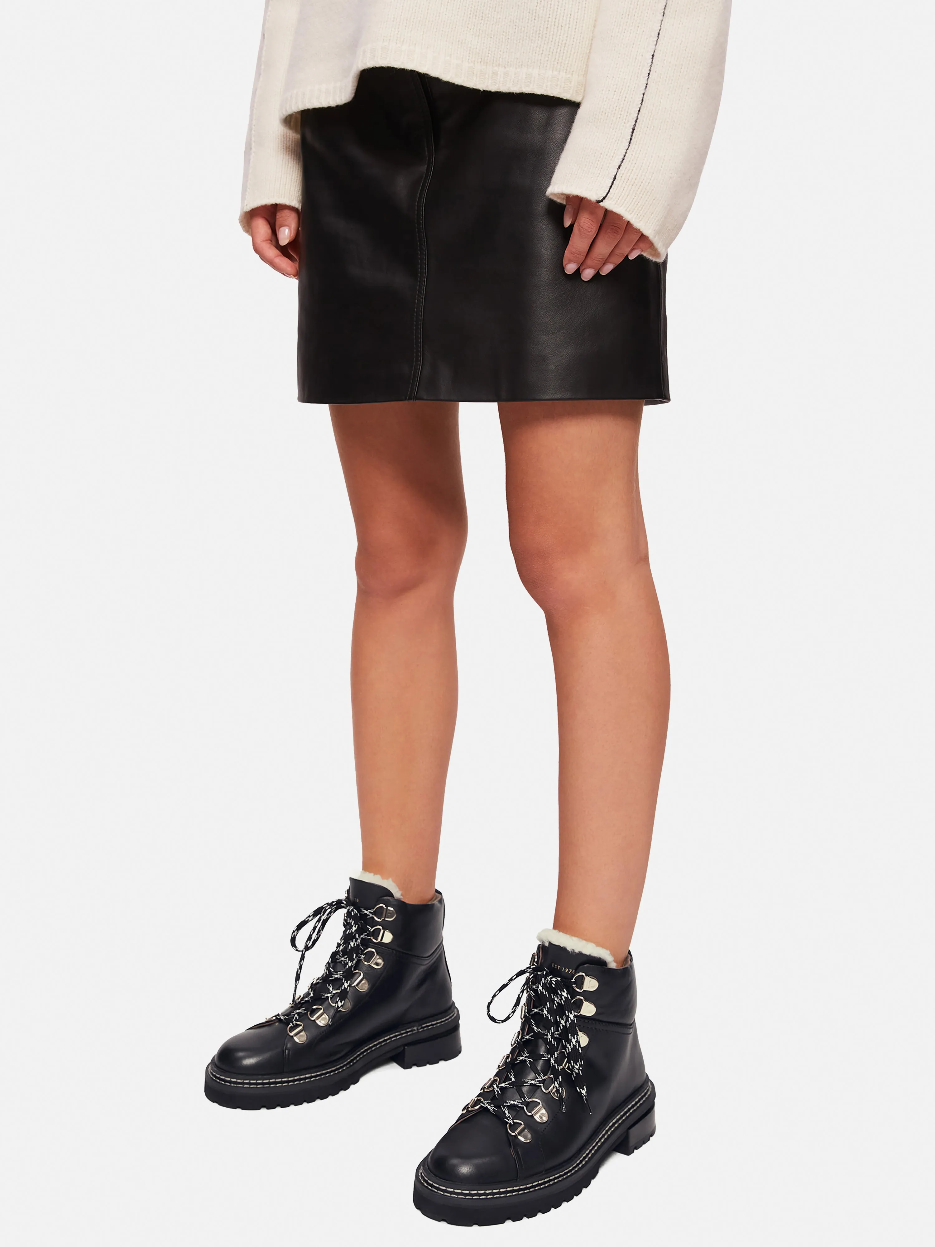 Otley Leather Trek Boot | Black sold by Jigsaw product image thumbnail 3