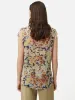 Sheer Petal Crinkle Top | Peach sold by Jigsaw