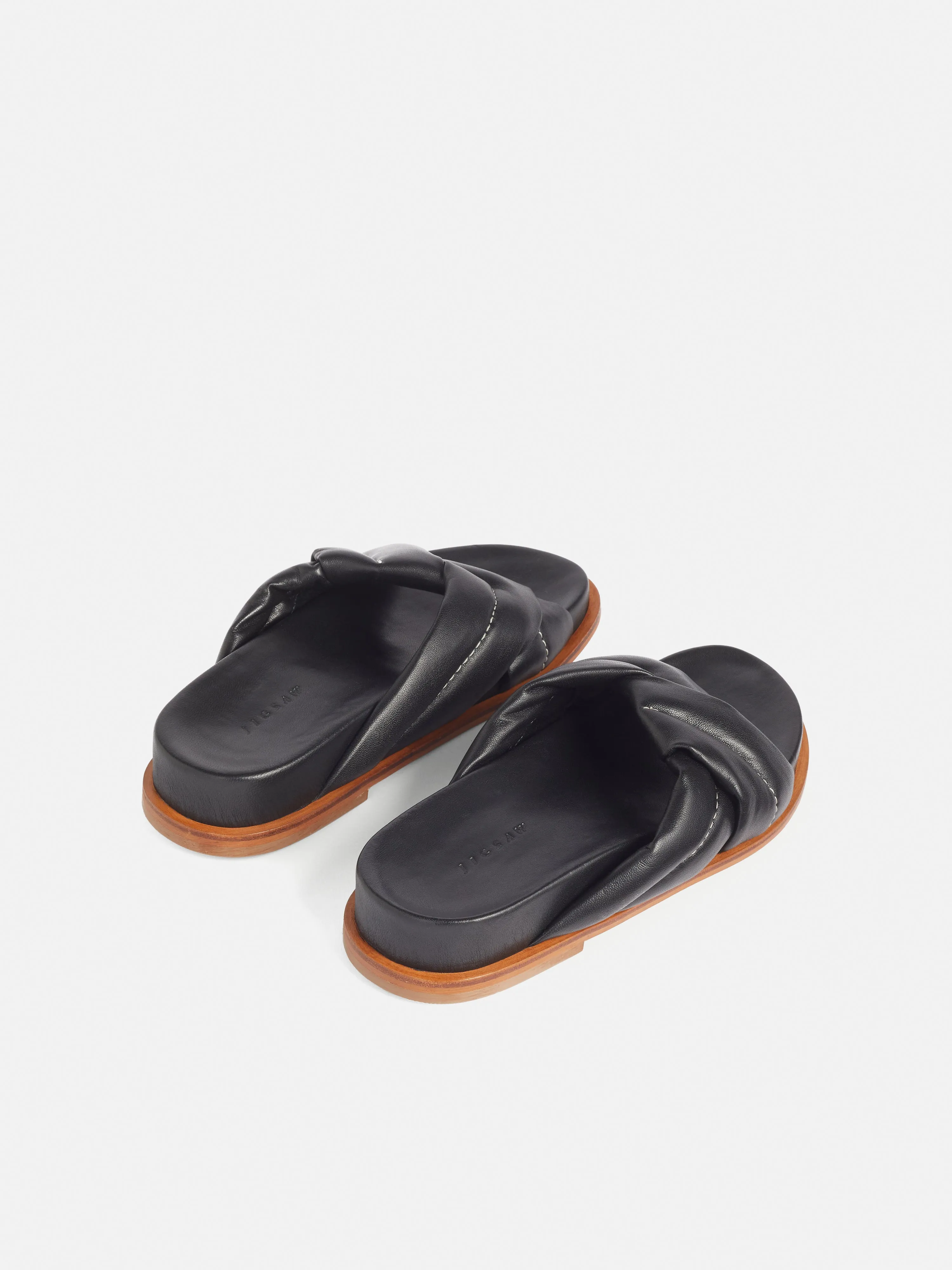 Nikita Padded Leather Sandal | Black sold by Jigsaw product image thumbnail 3