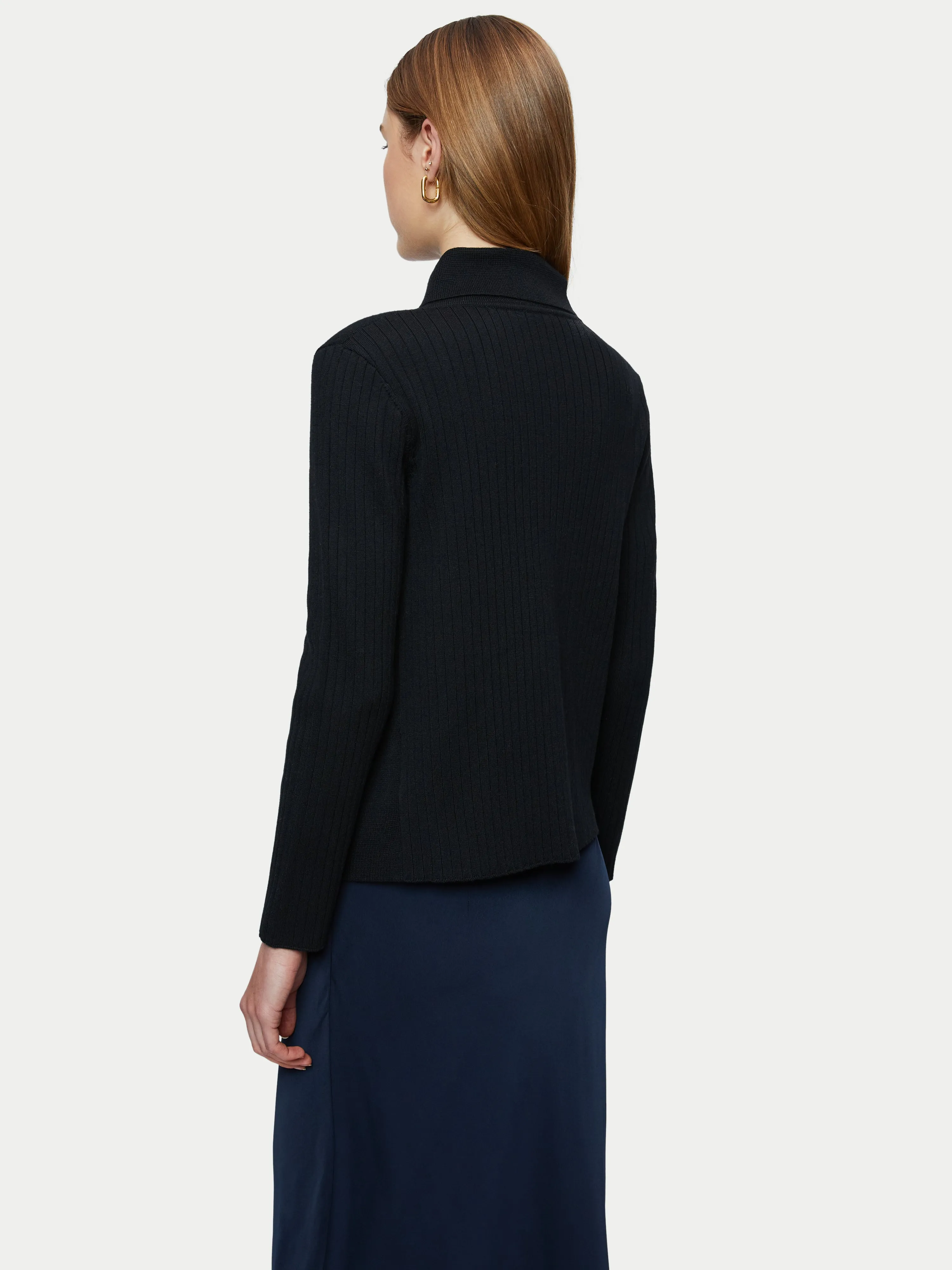 Milano Ring Short Cardigan | Black sold by Jigsaw product image thumbnail 4