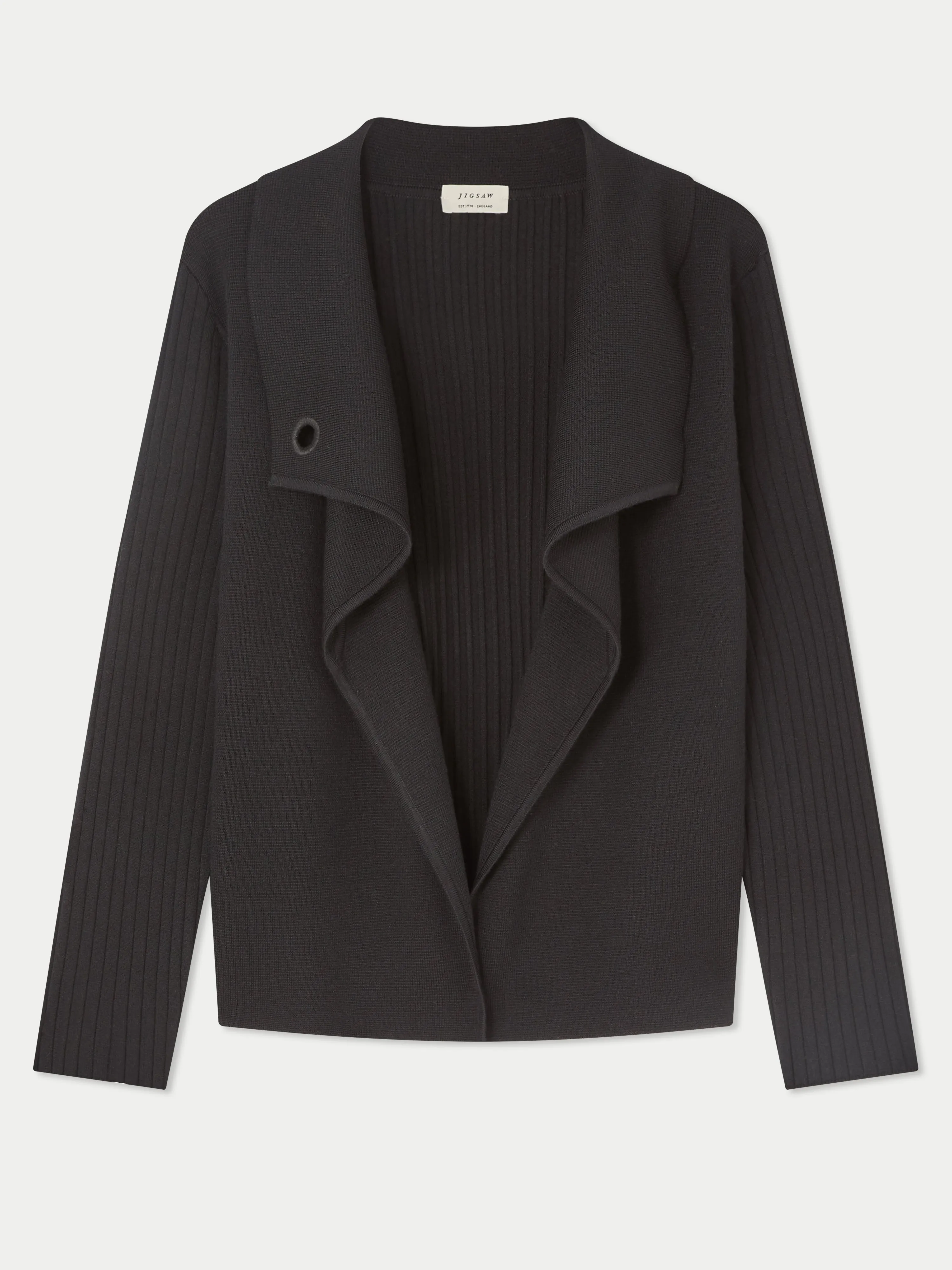 Milano Ring Short Cardigan | Black sold by Jigsaw product image thumbnail 5