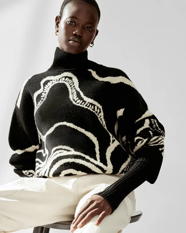 Sharan Ranshi Jumper | Black sold by Jigsaw