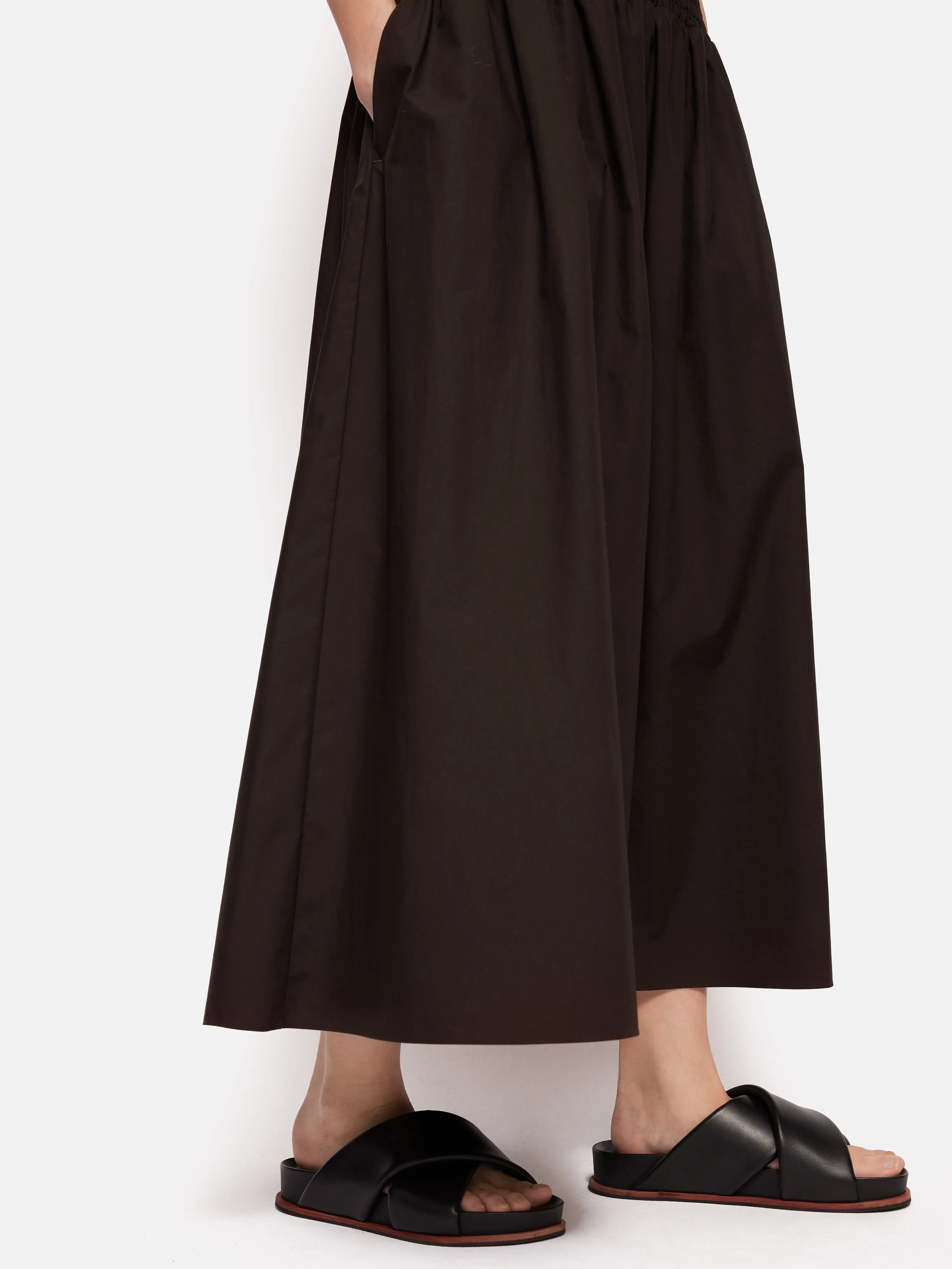 Cotton Poplin Skirt | Brown sold by Jigsaw product image thumbnail 4