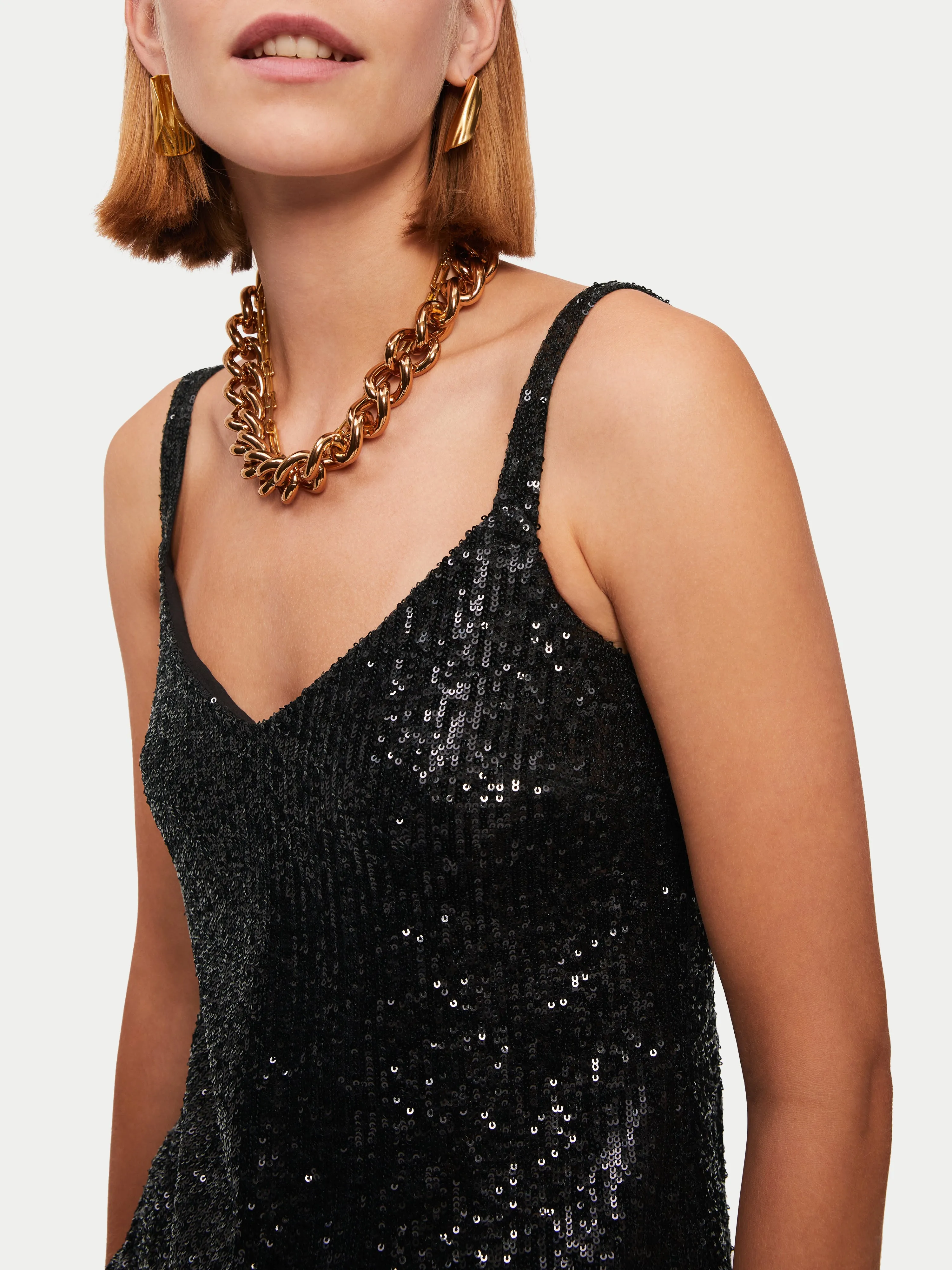 Sequin Cami | Black sold by Jigsaw product image thumbnail 3