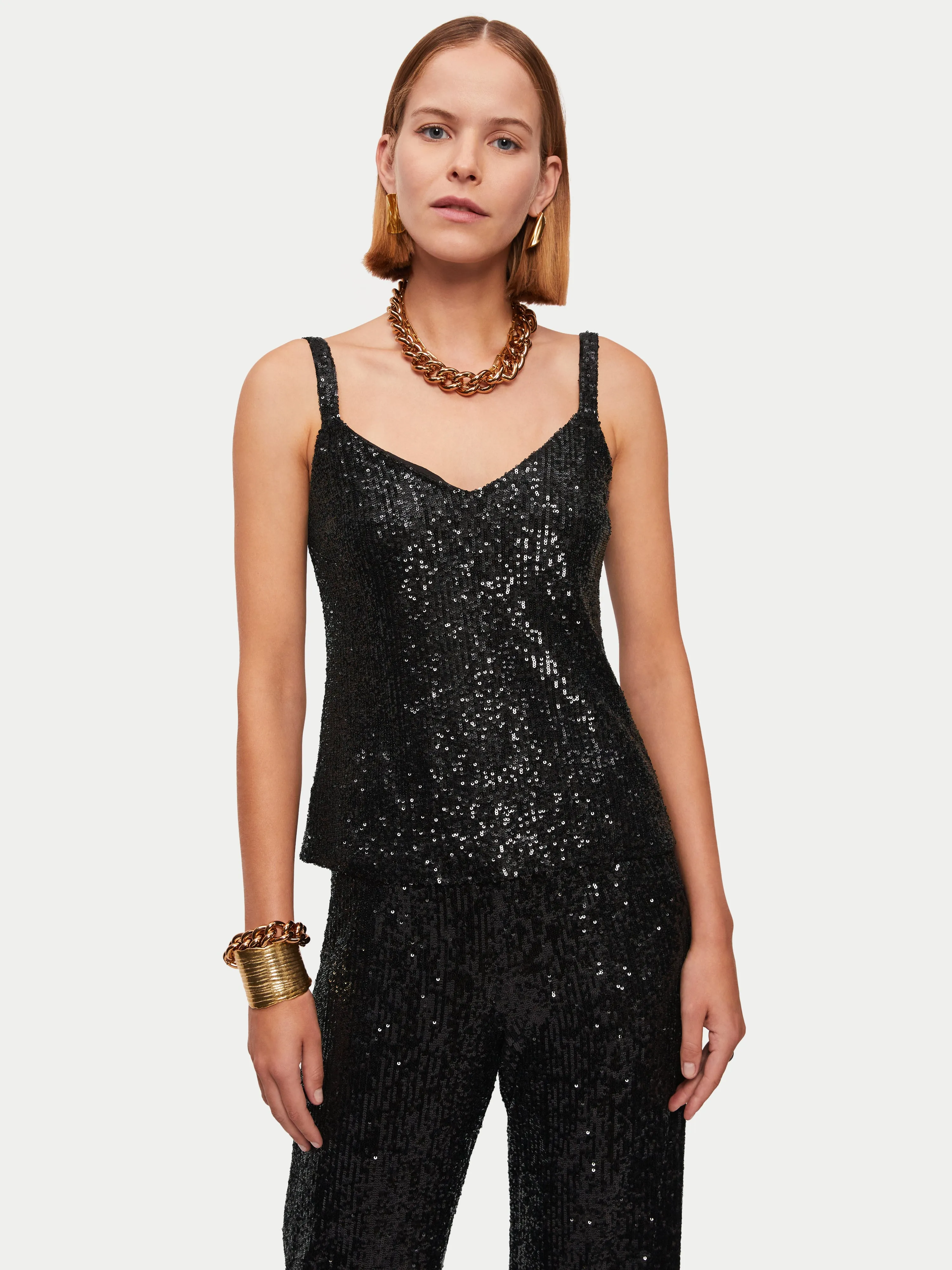 Sequin Cami | Black sold by Jigsaw product image thumbnail 2