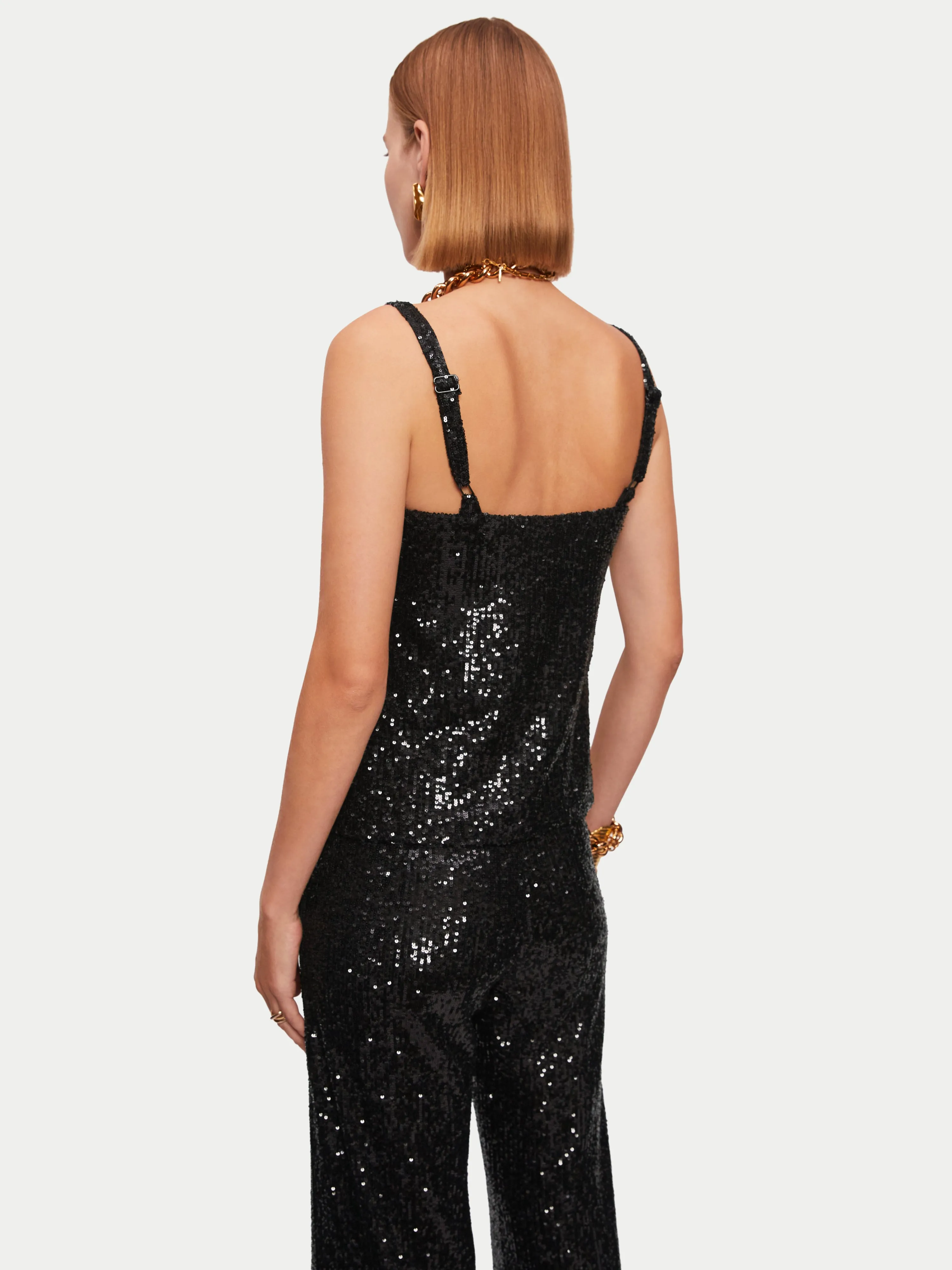 Sequin Cami | Black sold by Jigsaw product image thumbnail 5