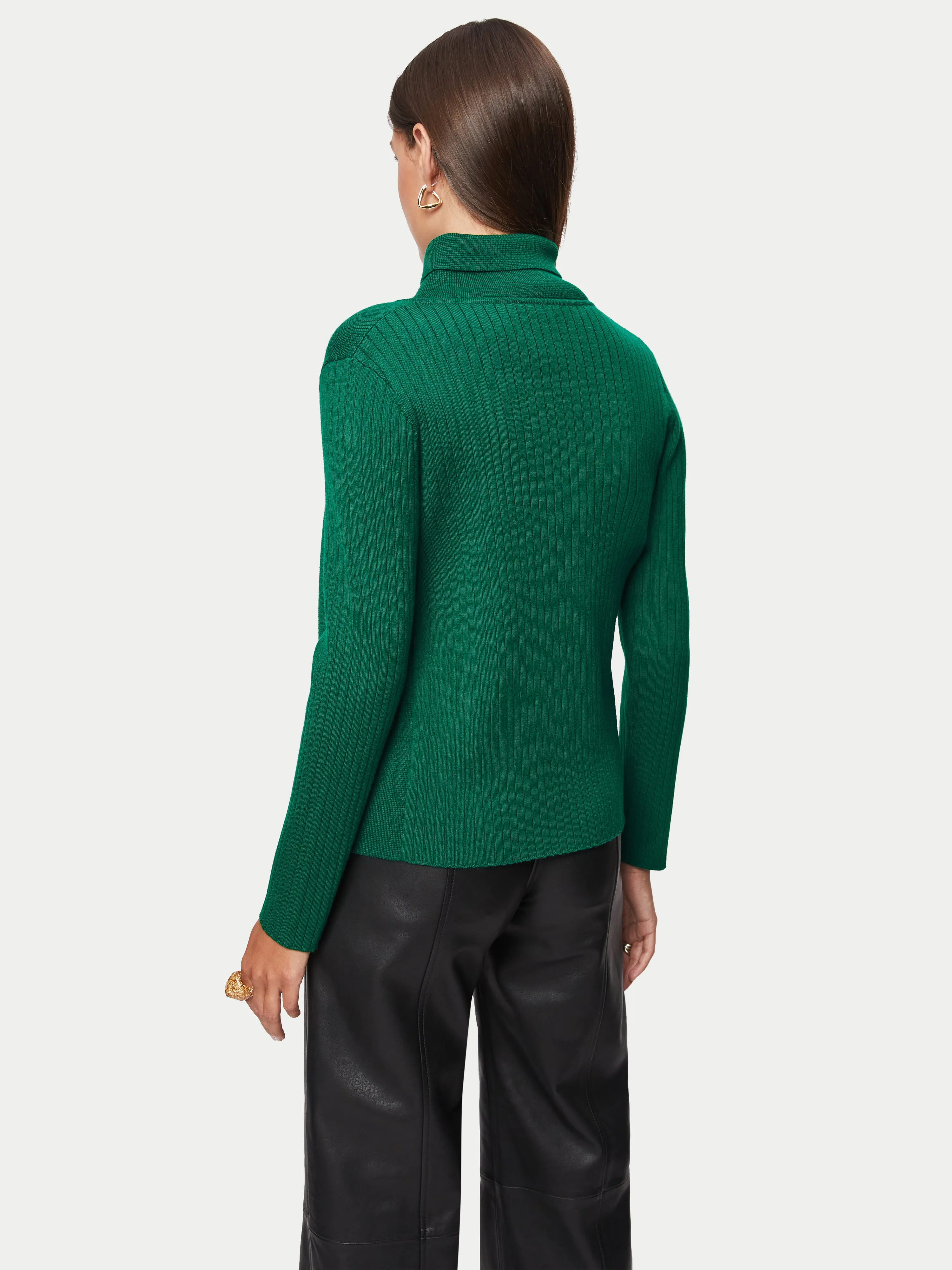 Milano Ring Short Cardigan | Green sold by Jigsaw product image thumbnail 5