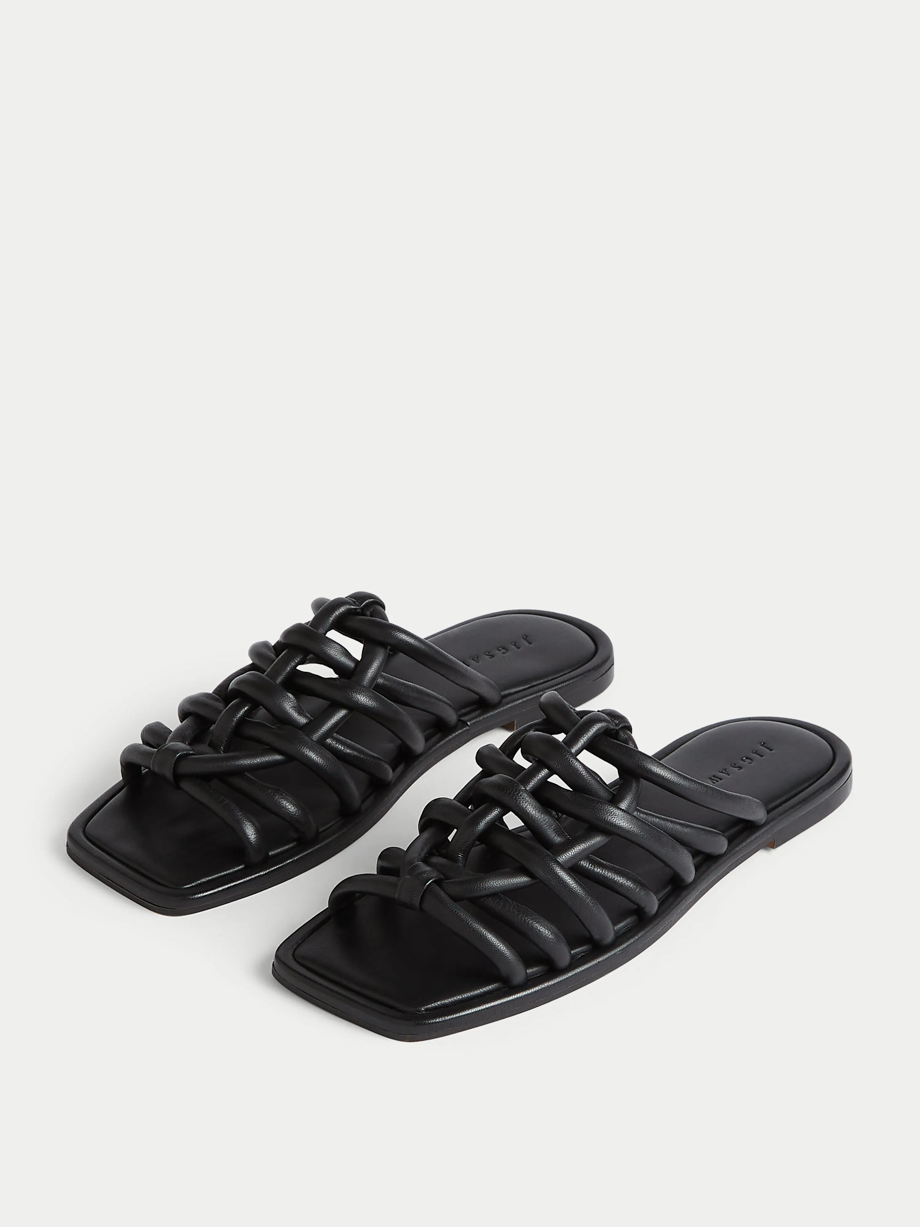 Burgos Leather Rope Slider | Black sold by Jigsaw product image thumbnail 2
