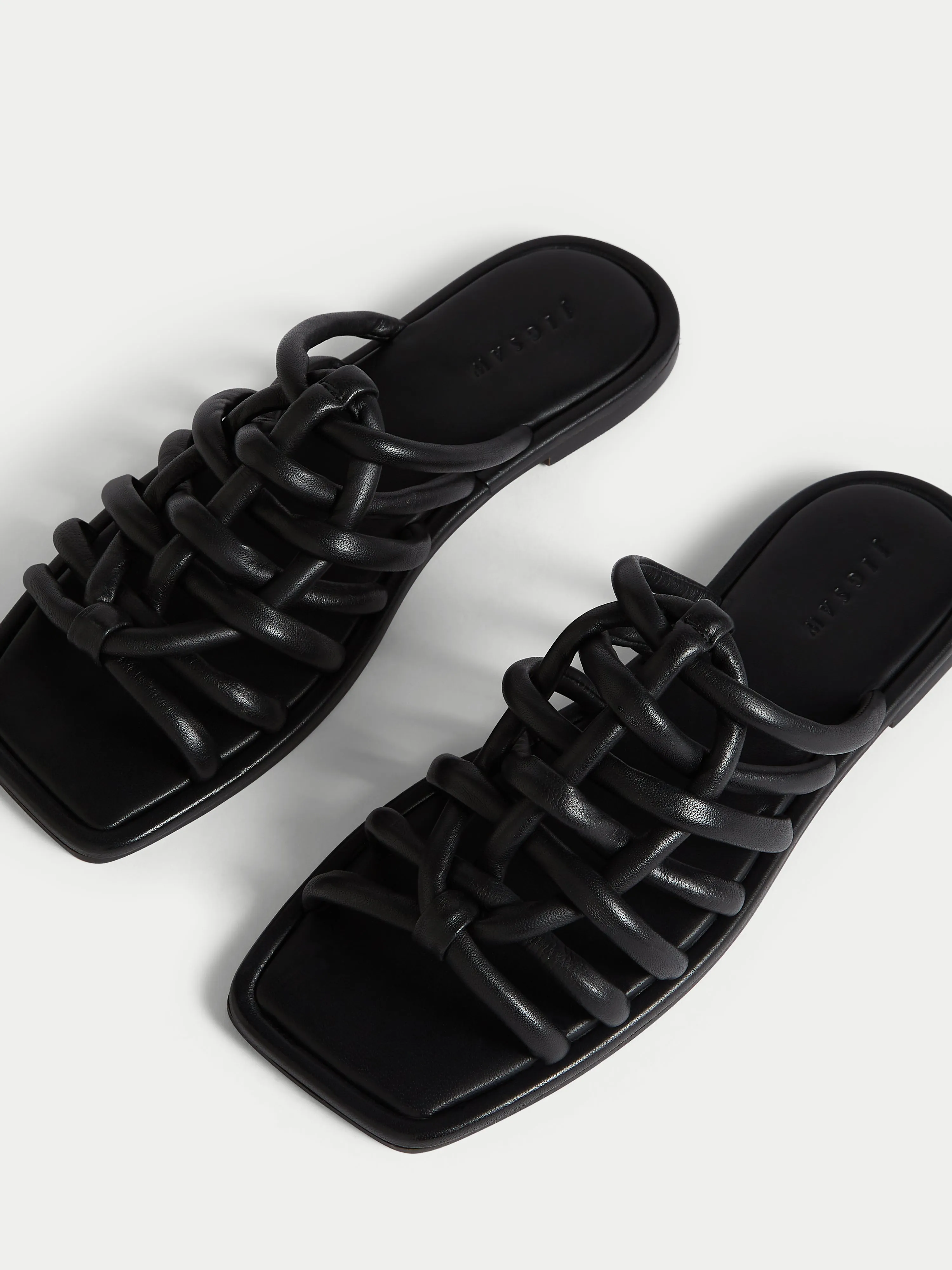 Burgos Leather Rope Slider | Black sold by Jigsaw product image thumbnail 3