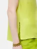 Silk Habotai Cowl Neck Top | Yellow sold by Jigsaw