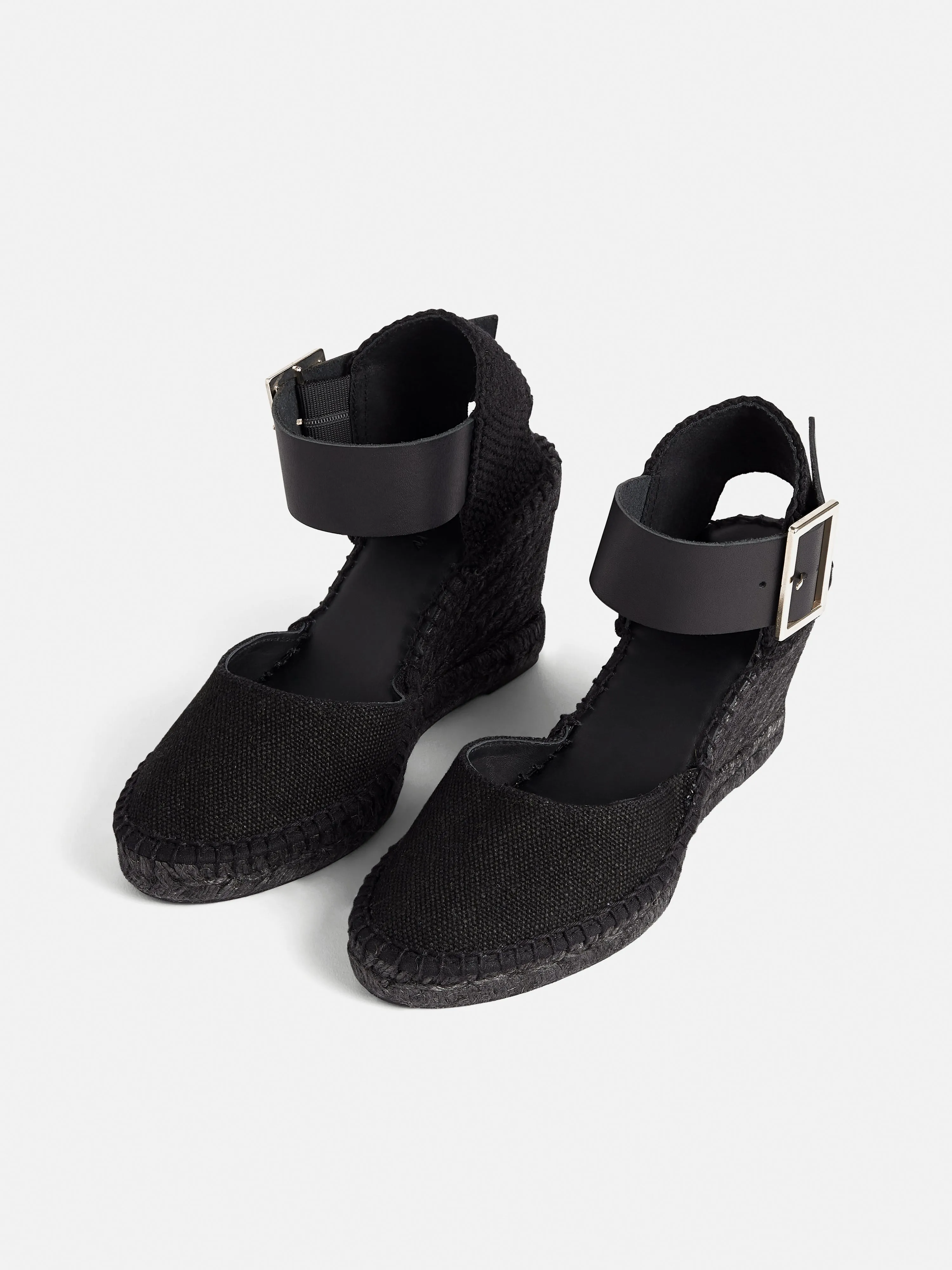 Dorset Wedge Espadrille | Black sold by Jigsaw product image thumbnail 2