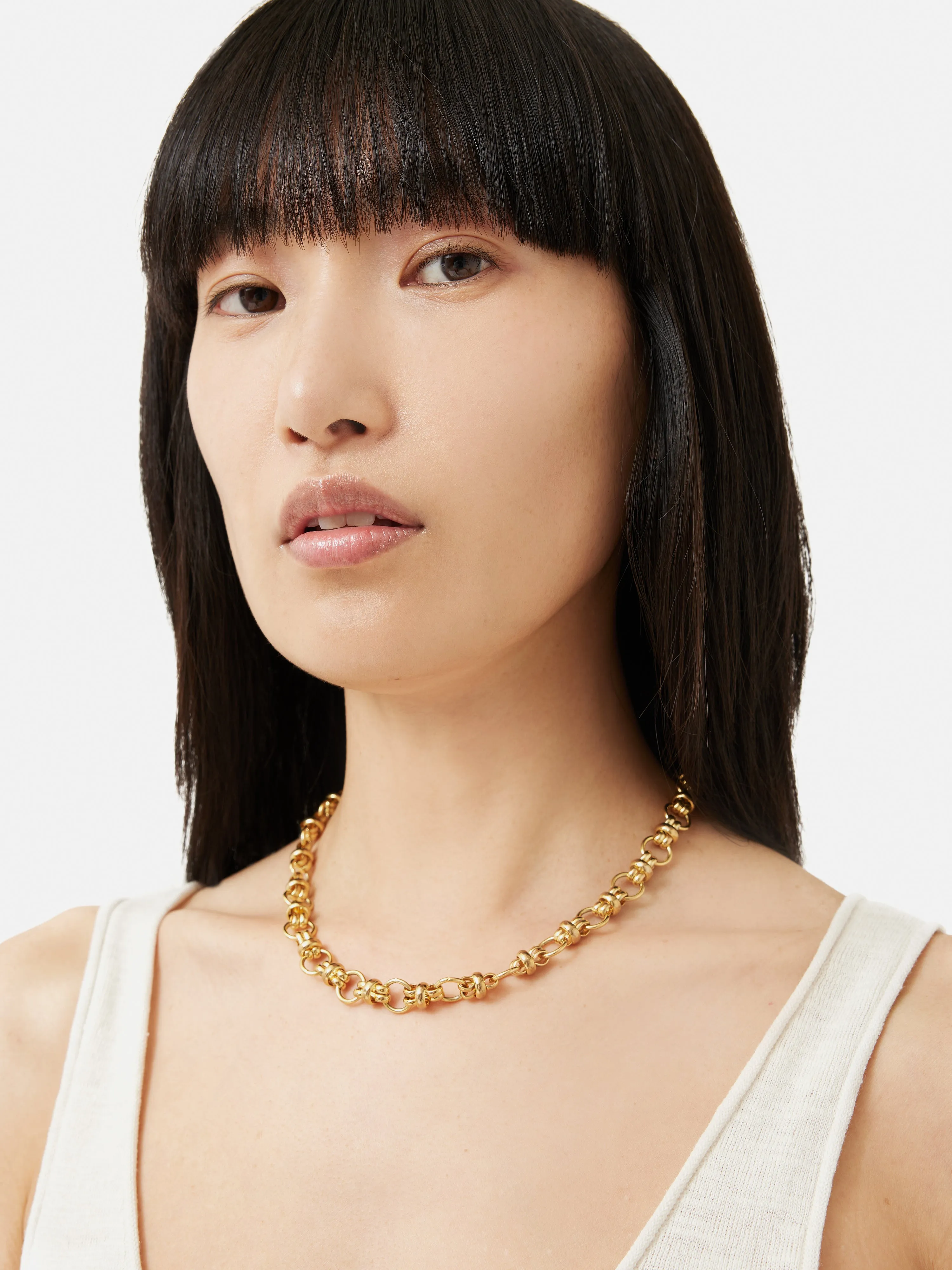 Round Chain Necklace | Gold sold by Jigsaw product image thumbnail 2