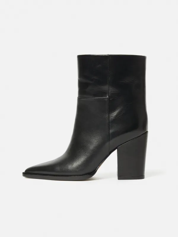 Connaught Heeled Boot | Black sold by Jigsaw