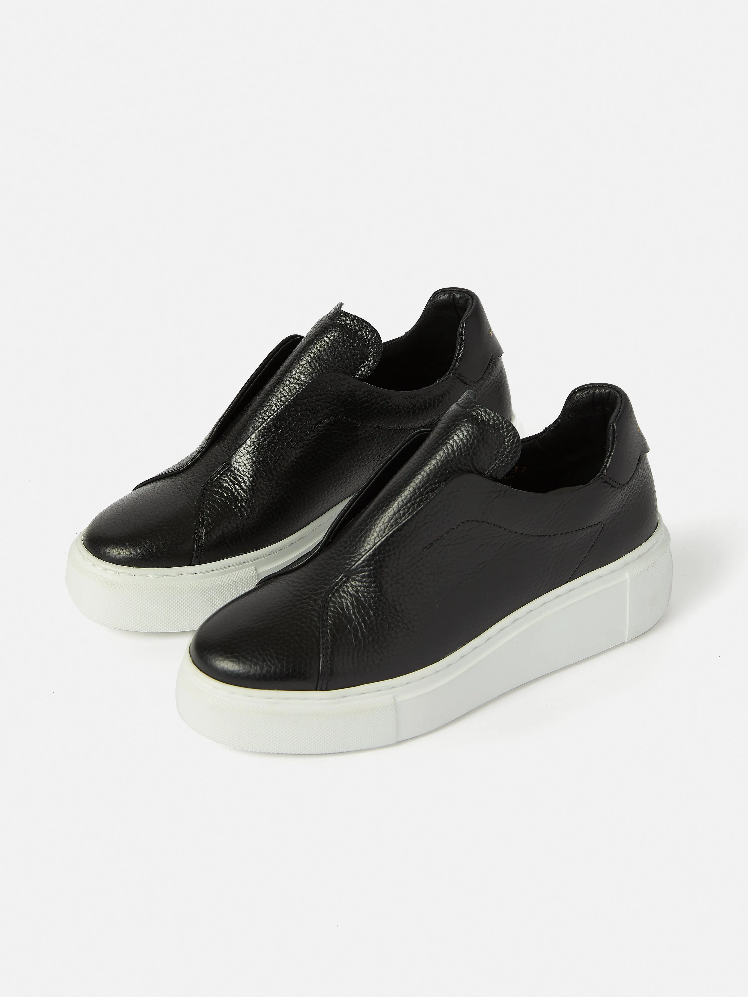 Hicote Leather Slip On Trainer | Black sold by Jigsaw product image thumbnail 3