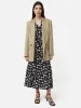 Cotton Floral Belted Dress | Black sold by Jigsaw