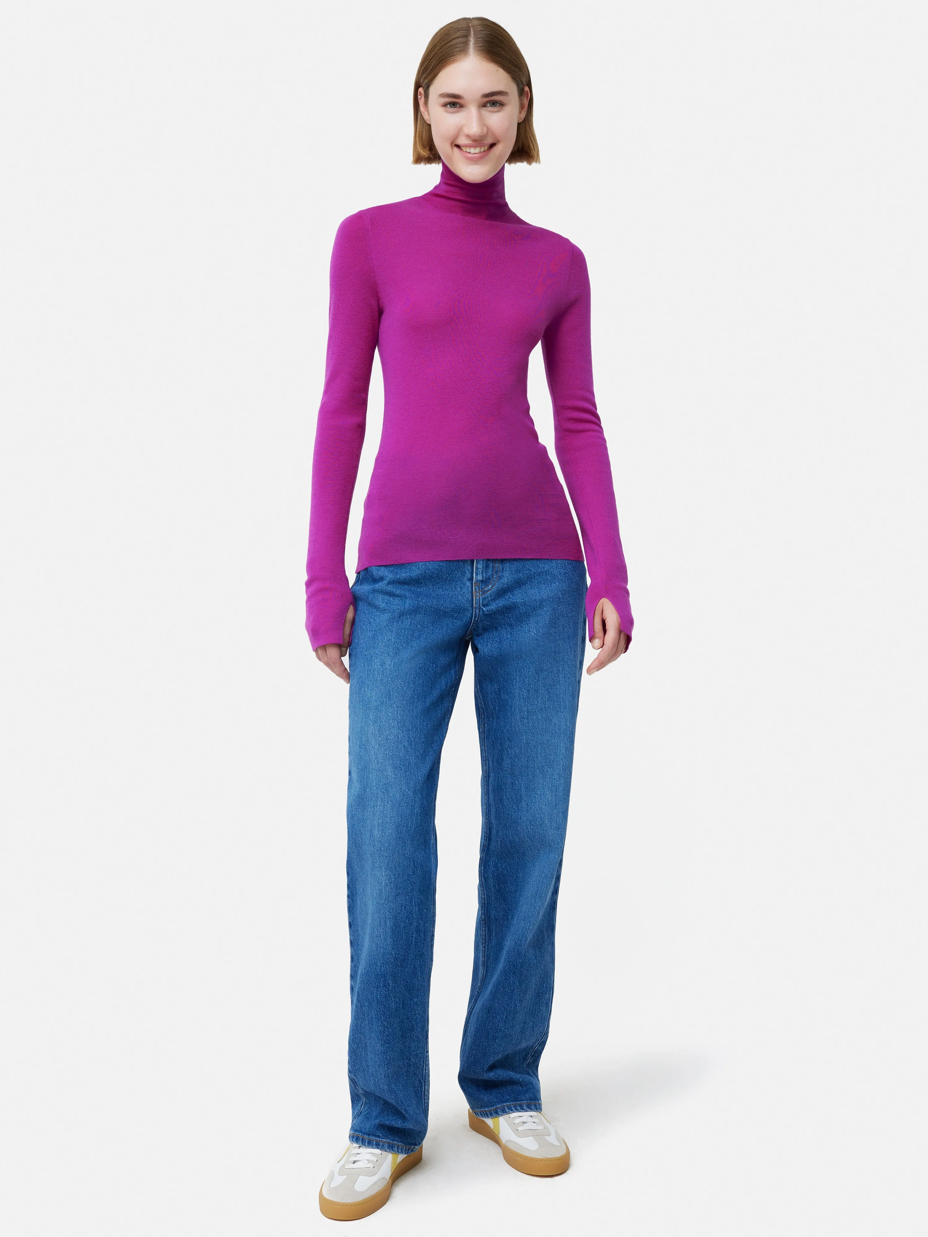 Superfine Merino Jumper | Pink sold by Jigsaw product image thumbnail 4