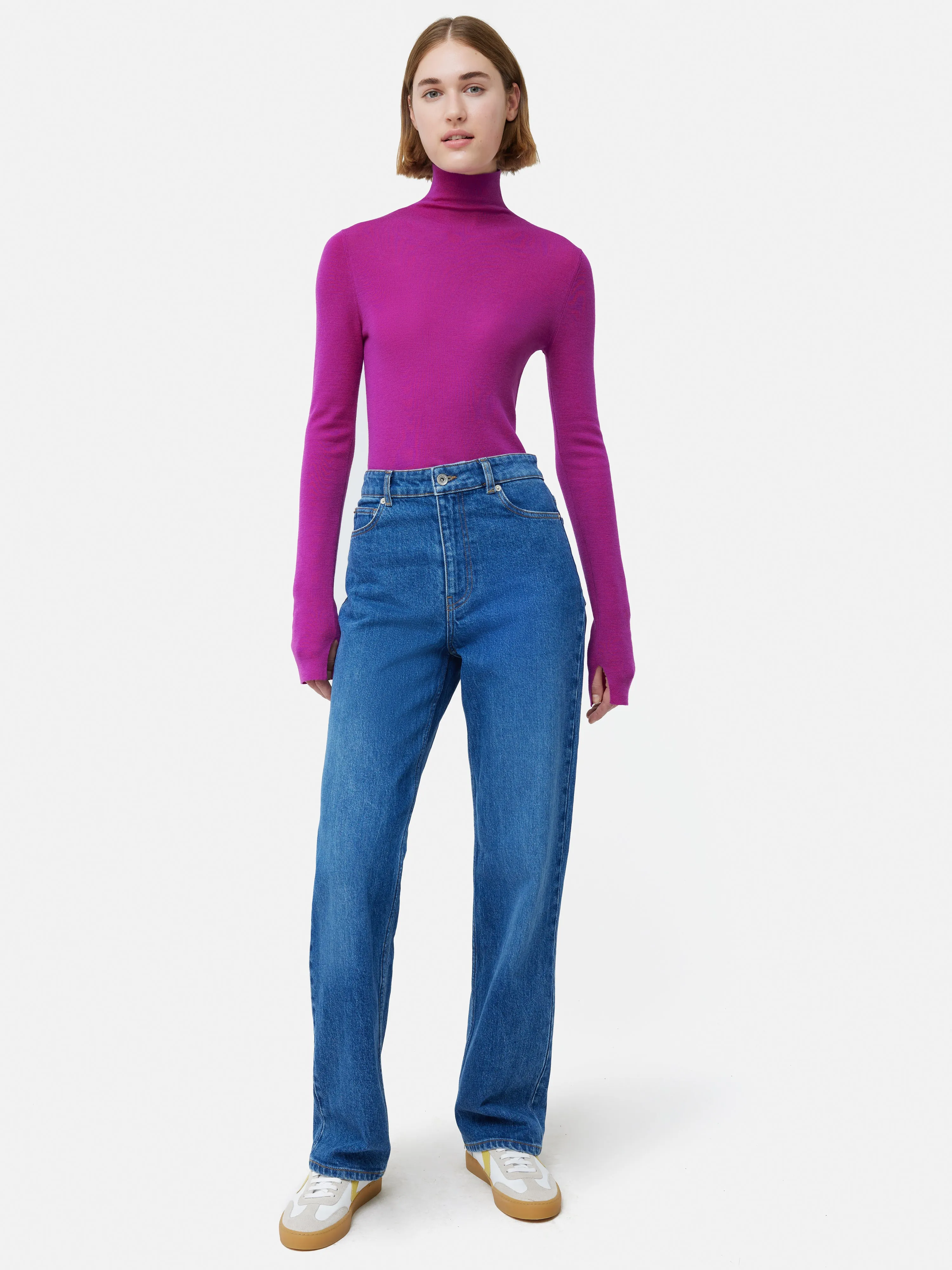 Superfine Merino Jumper | Pink sold by Jigsaw product image thumbnail 3