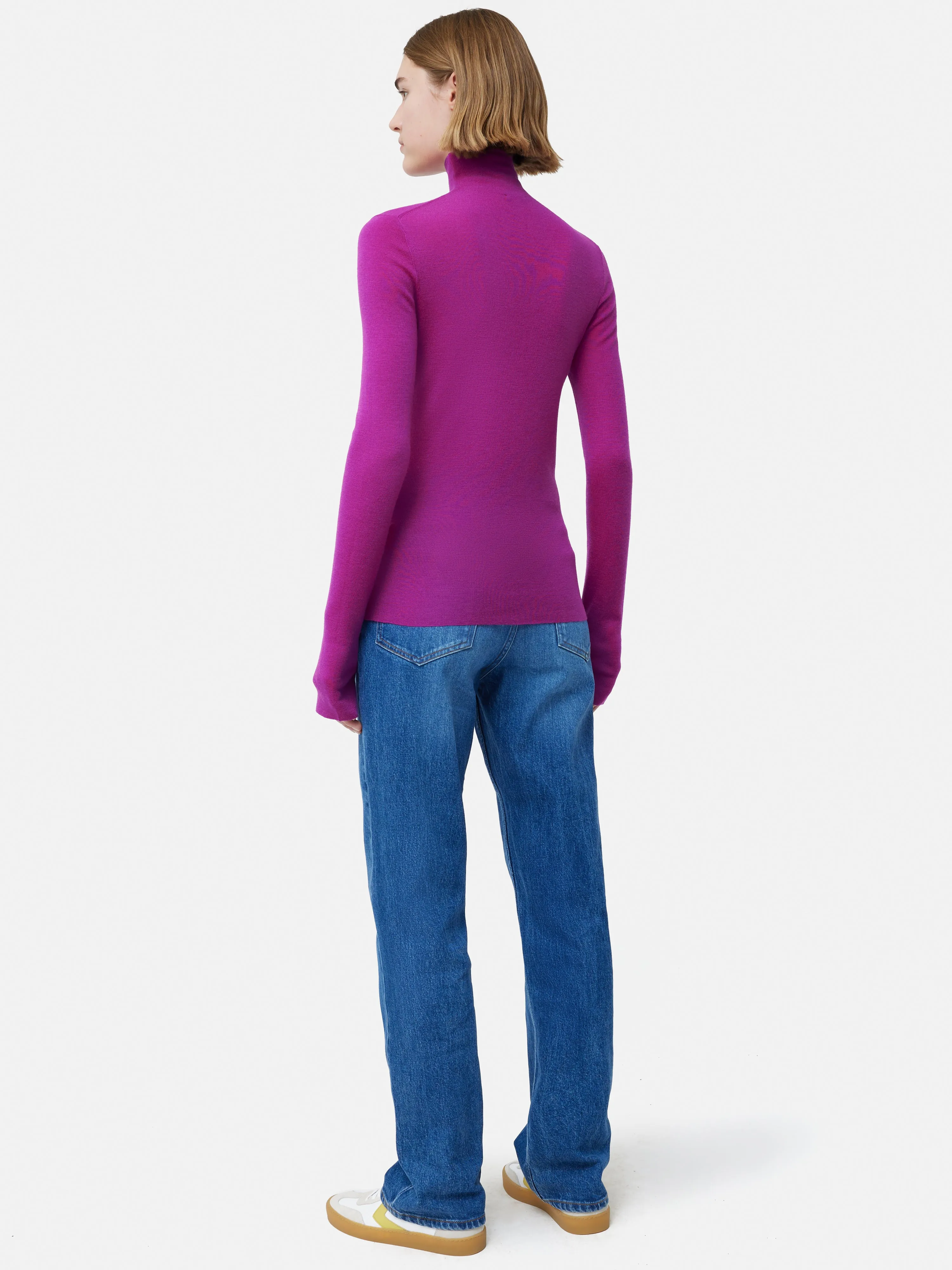 Superfine Merino Jumper | Pink sold by Jigsaw product image thumbnail 5