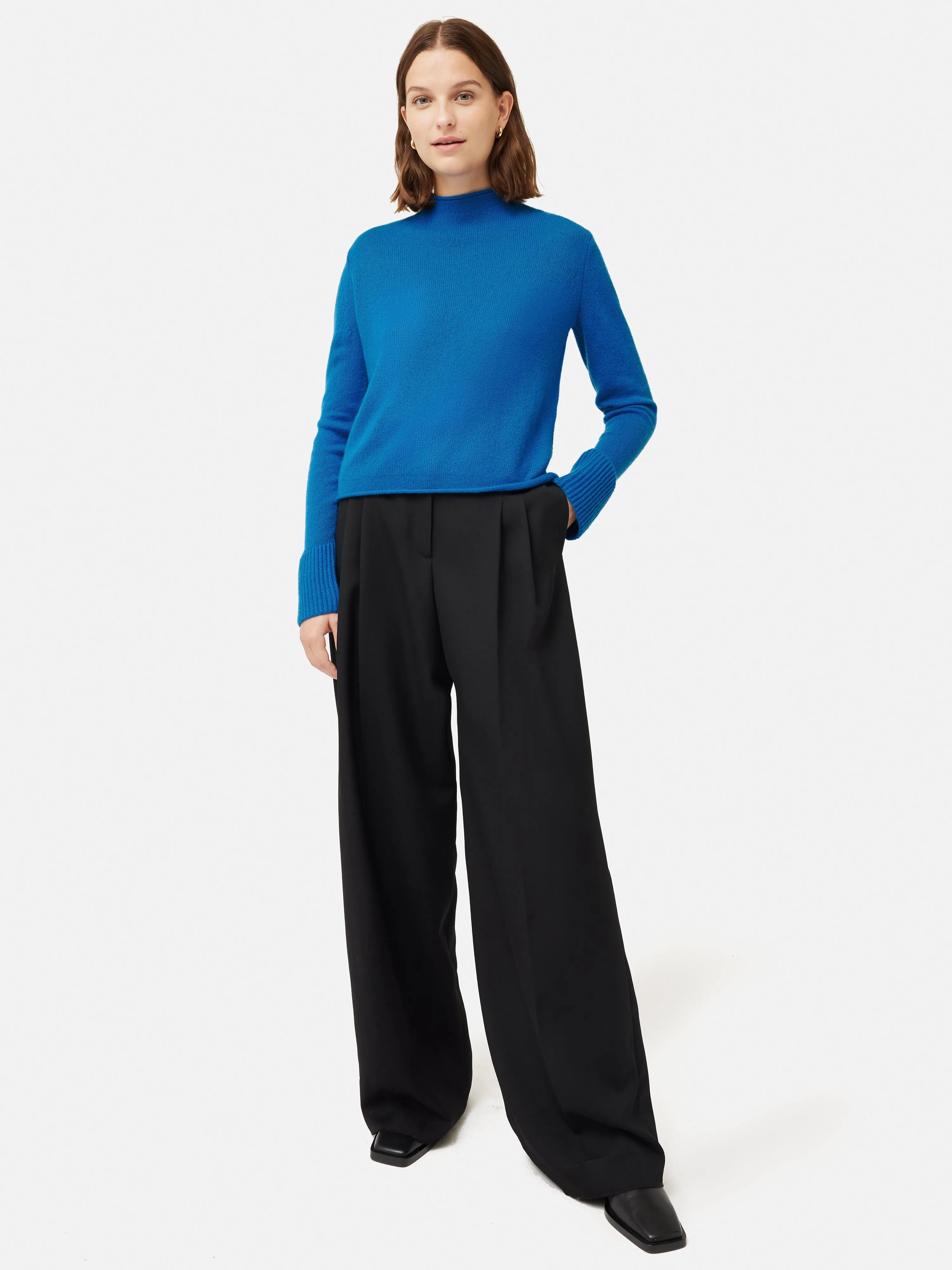 Cloud Cashmere Eldon Jumper | Blue sold by Jigsaw product image thumbnail 3