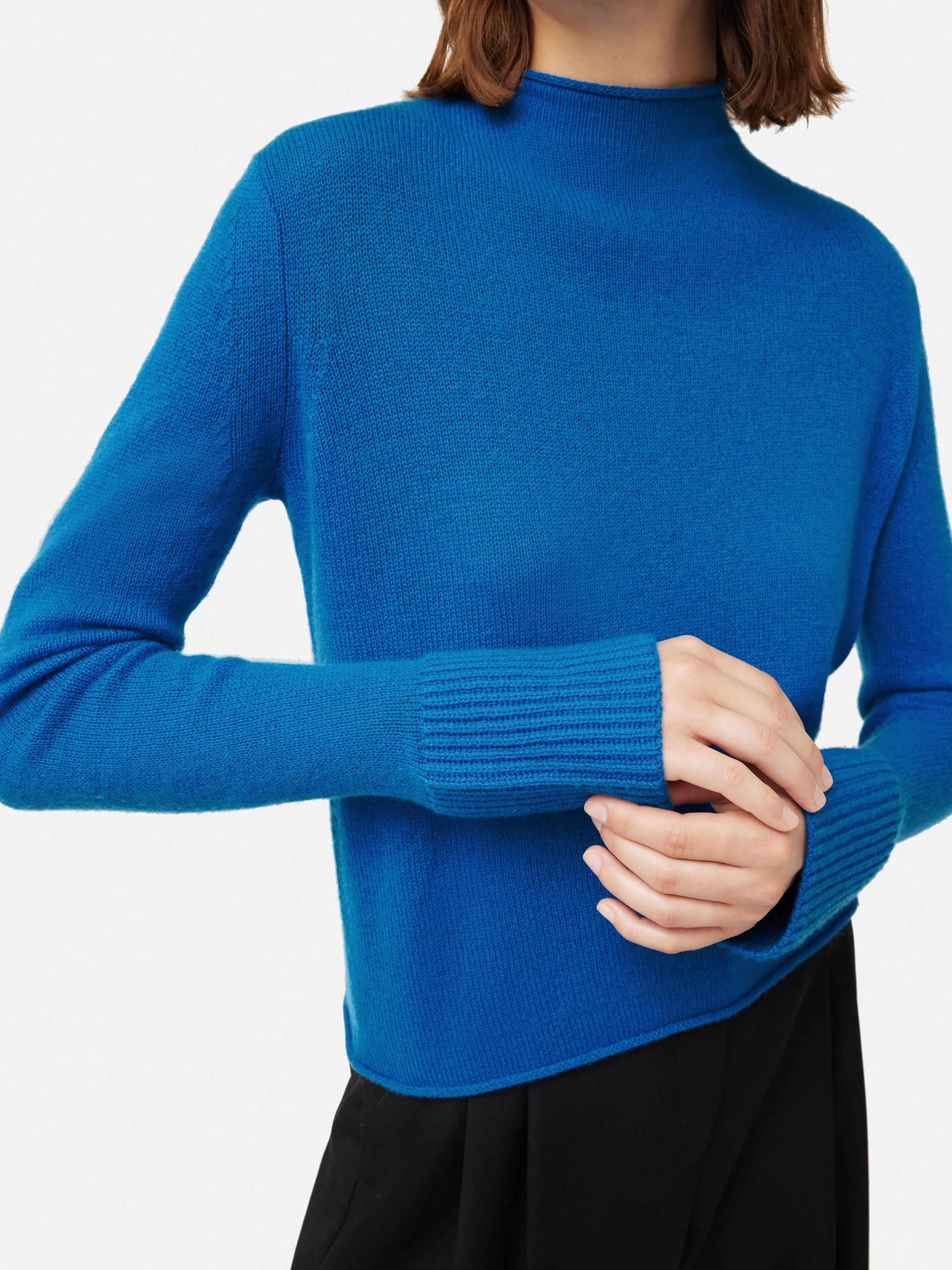 Cloud Cashmere Eldon Jumper | Blue sold by Jigsaw product image thumbnail 4