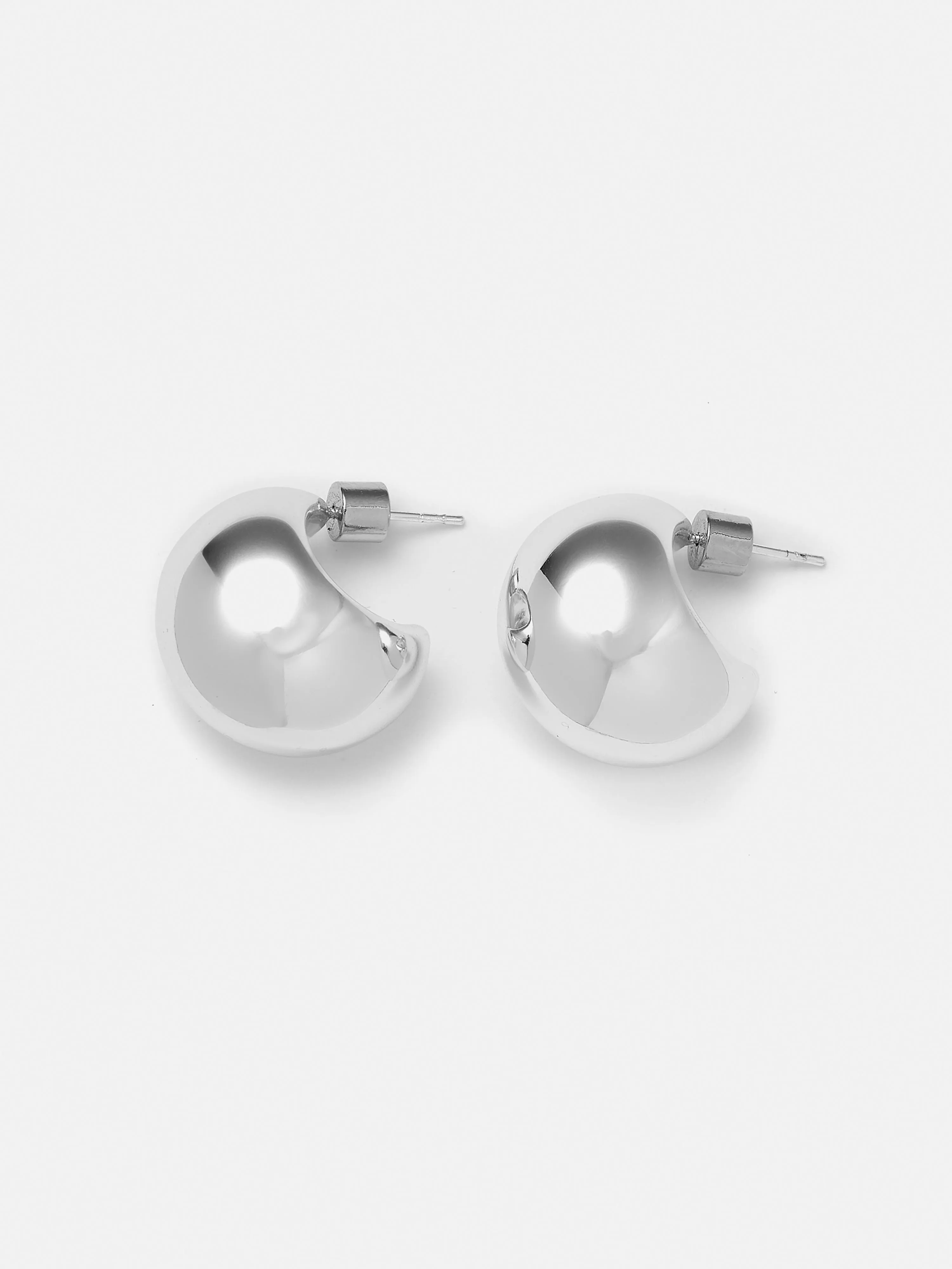 Chunky Dome Earrings | Silver sold by Jigsaw product image thumbnail 4